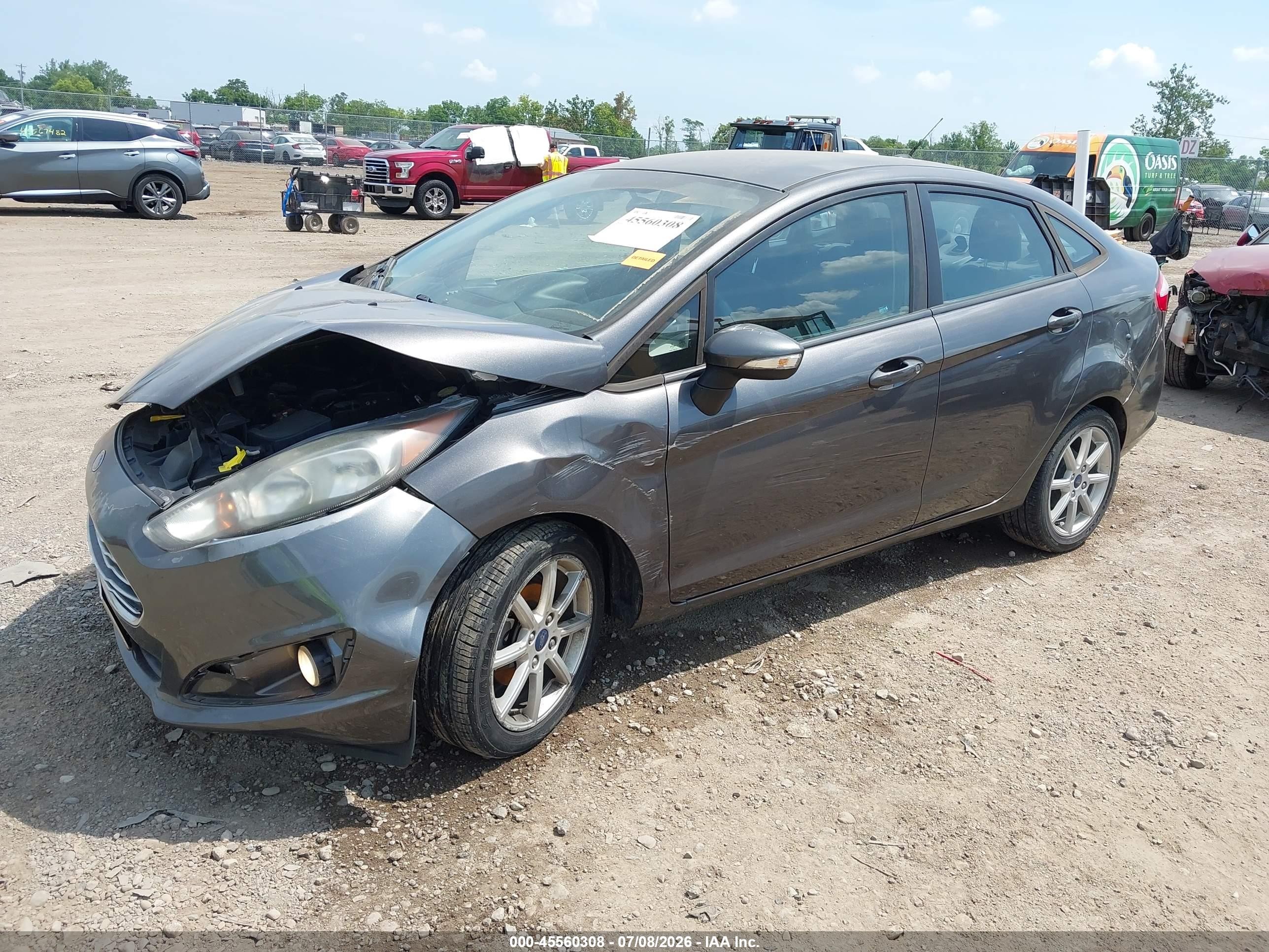 2015 Ford Fiesta Se Серый vin: 3FADP4BJ3FM107498