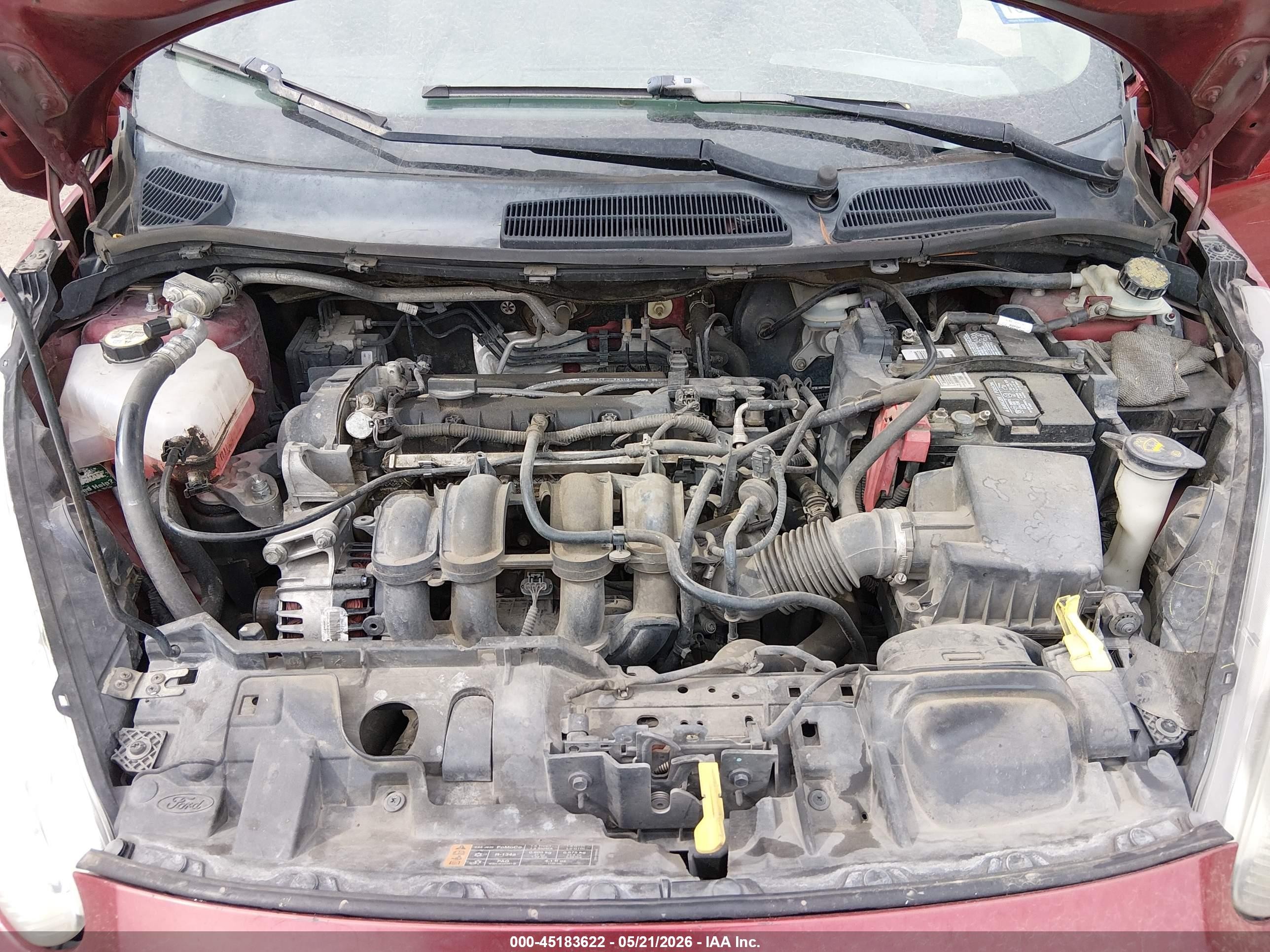 2015 Ford Fiesta Se Red vin: 3FADP4BJ3FM110515