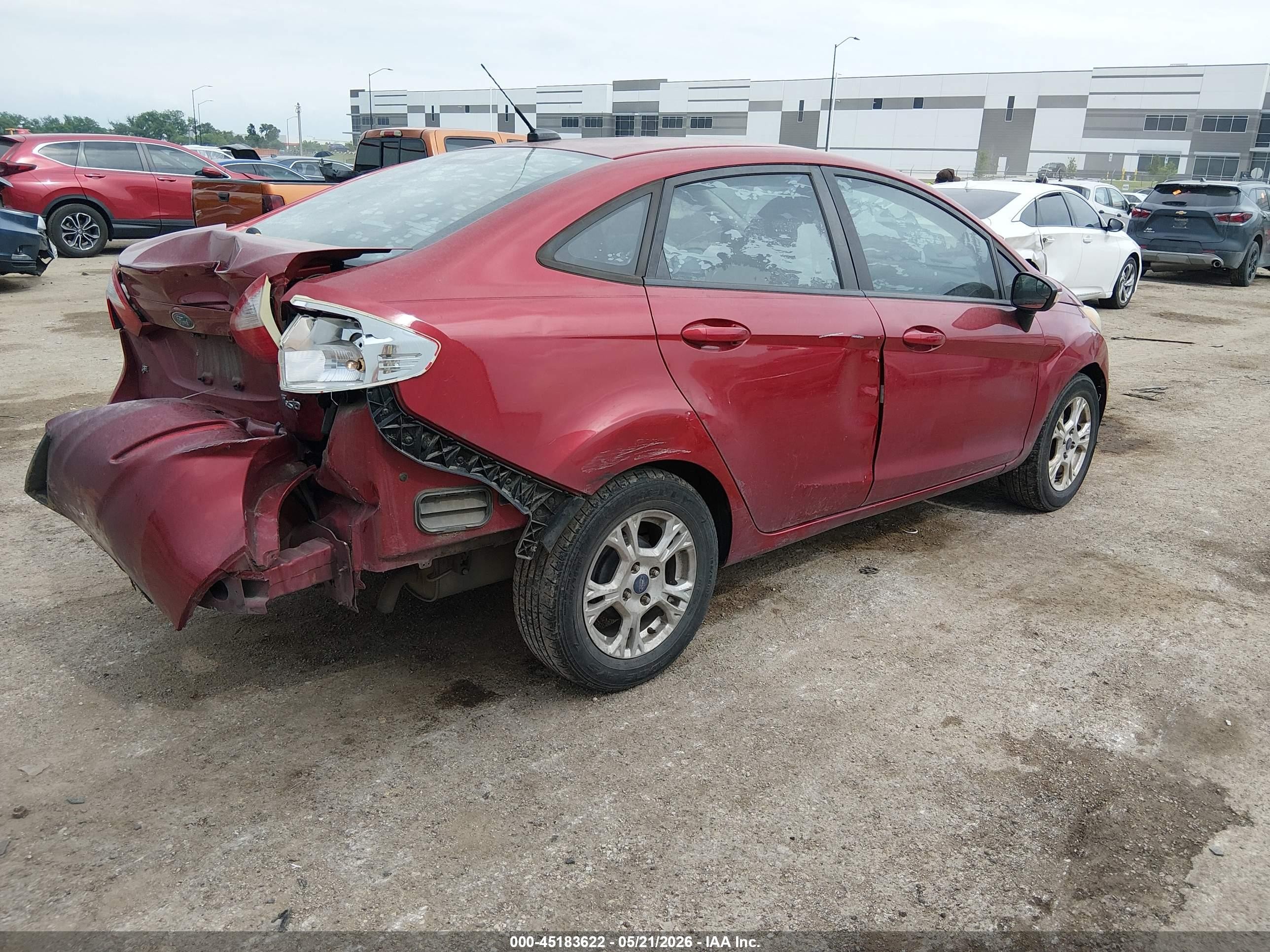 2015 Ford Fiesta Se Red vin: 3FADP4BJ3FM110515