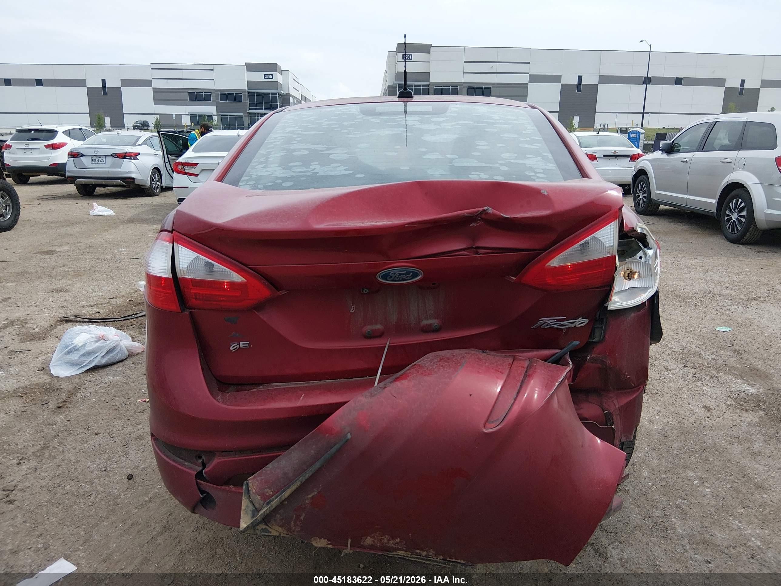 2015 Ford Fiesta Se Red vin: 3FADP4BJ3FM110515
