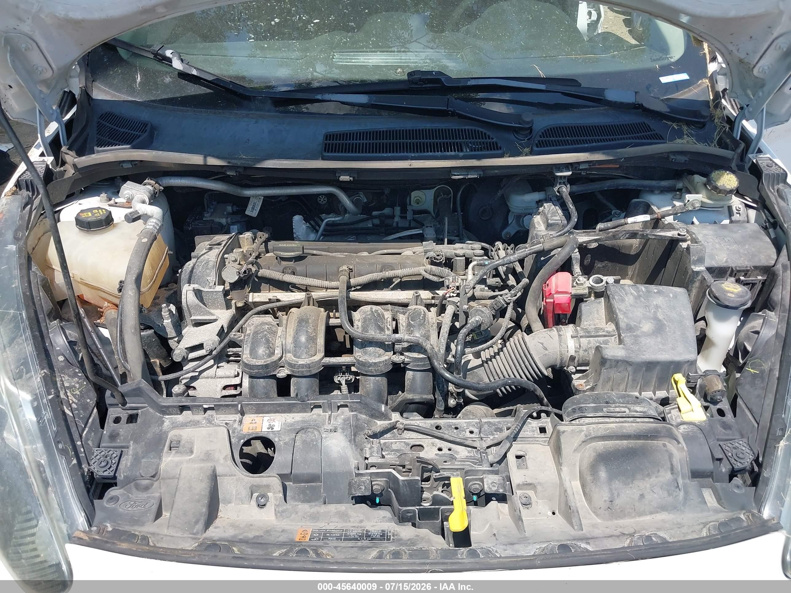 2015 Ford Fiesta Se White vin: 3FADP4BJ3FM114838