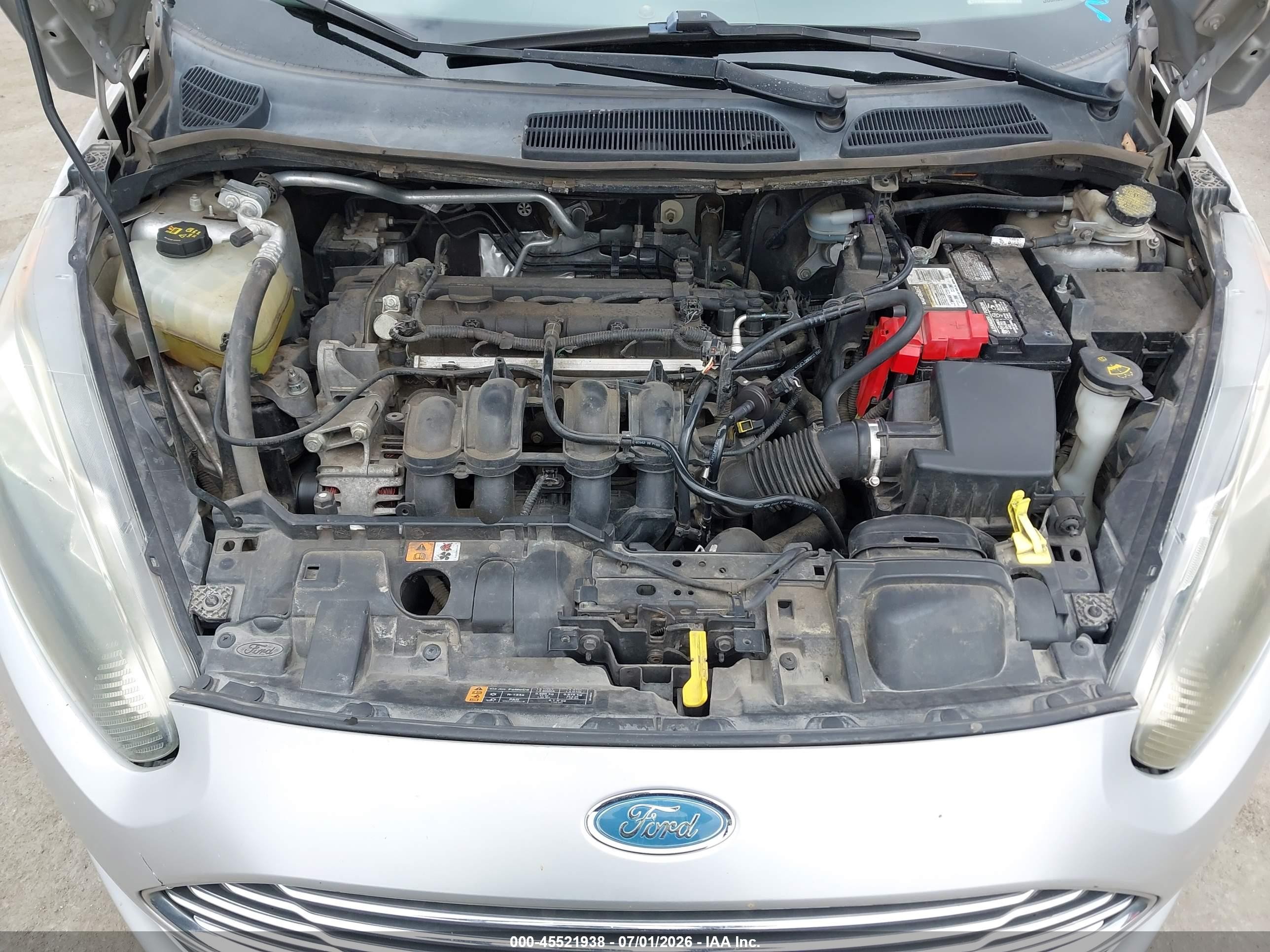 2015 Ford Fiesta Se Silver vin: 3FADP4BJ3FM129632
