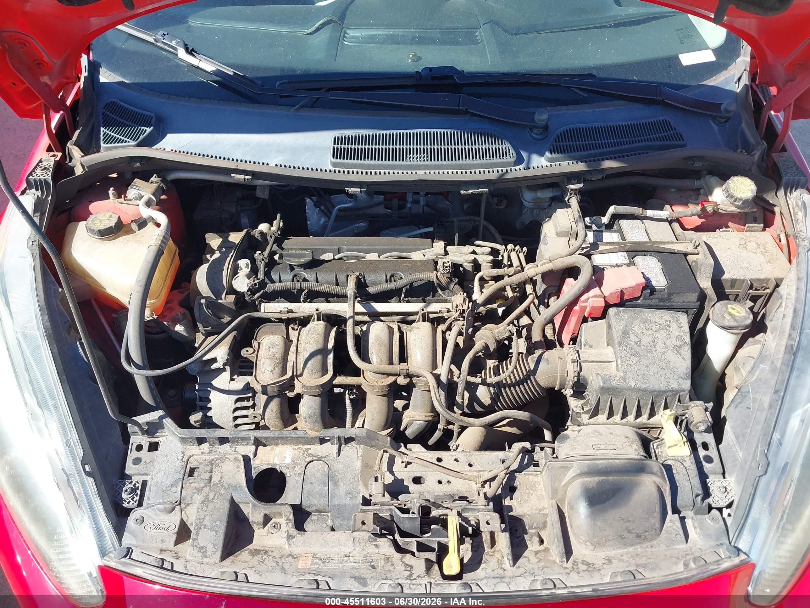 2015 Ford Fiesta Se Red vin: 3FADP4BJ3FM198854
