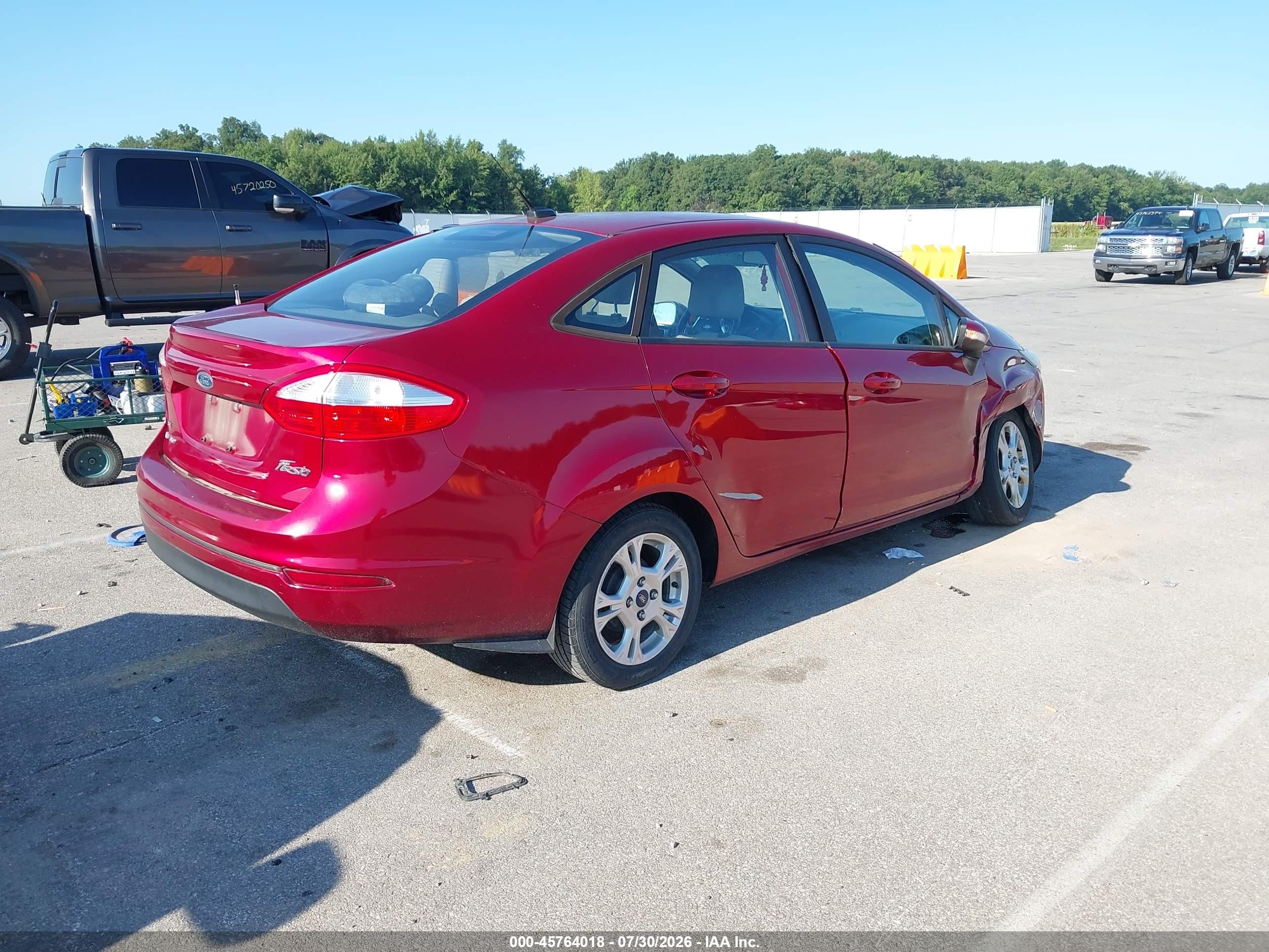 2016 Ford Fiesta Se Red vin: 3FADP4BJ3GM183403