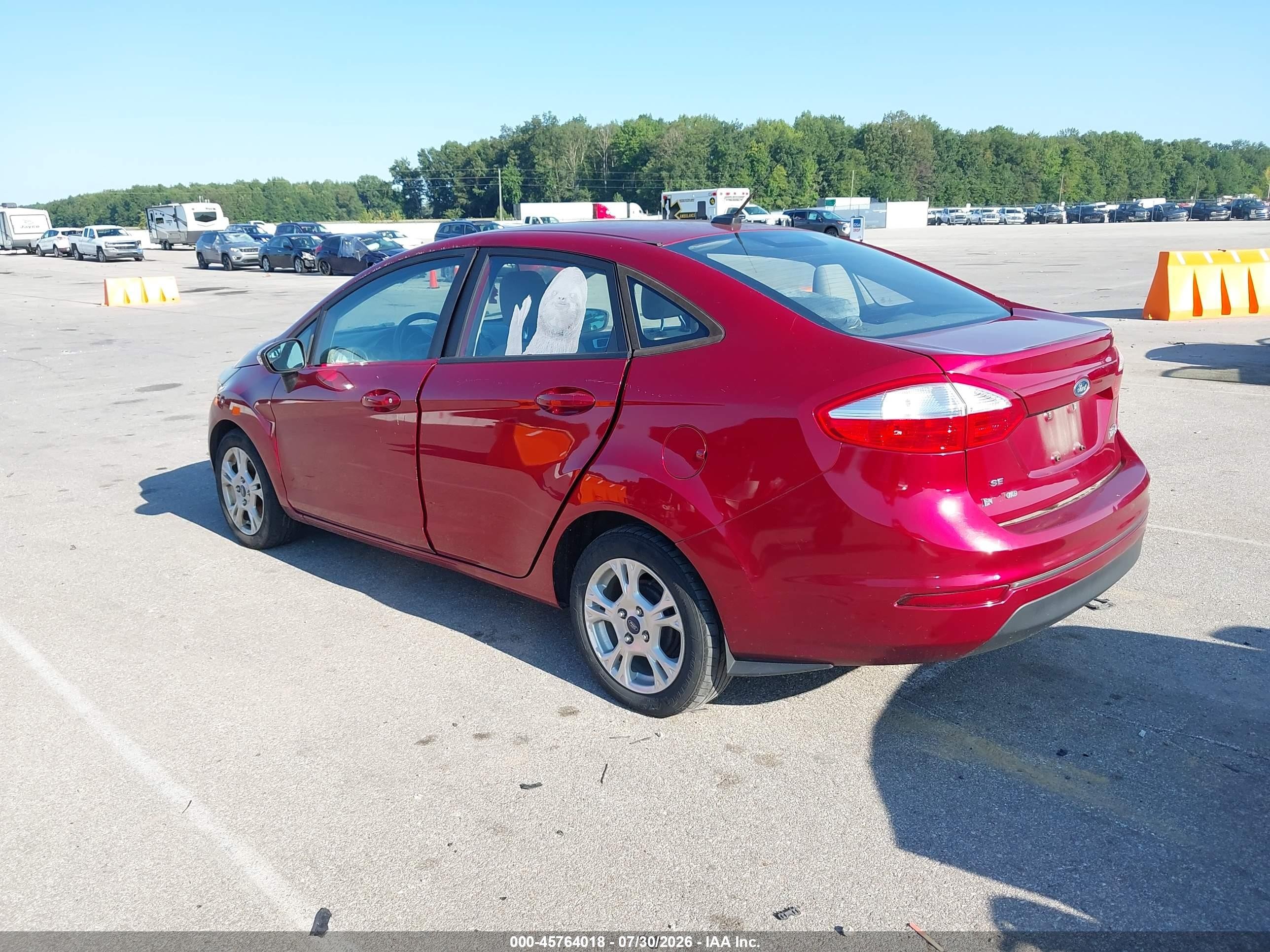 2016 Ford Fiesta Se Red vin: 3FADP4BJ3GM183403
