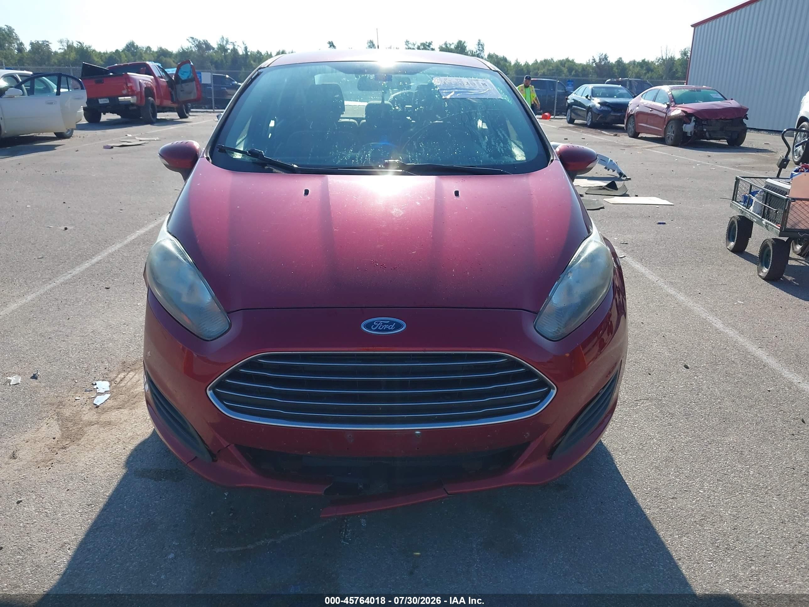 2016 Ford Fiesta Se Red vin: 3FADP4BJ3GM183403