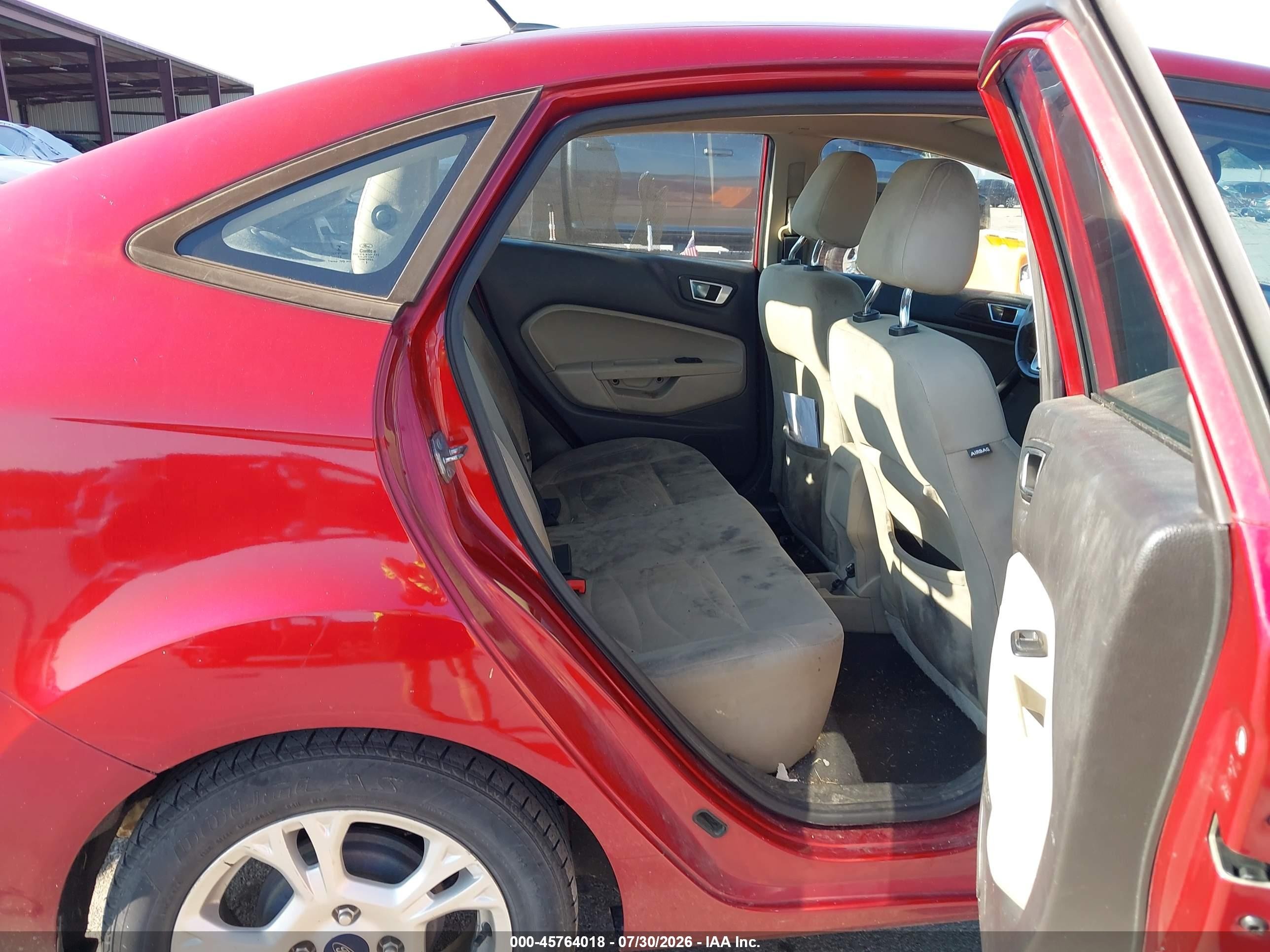 2016 Ford Fiesta Se Red vin: 3FADP4BJ3GM183403