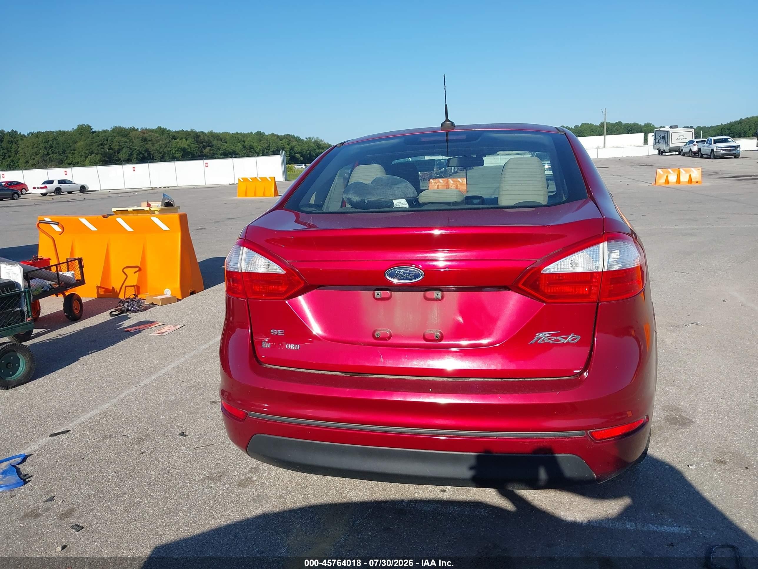 2016 Ford Fiesta Se Red vin: 3FADP4BJ3GM183403