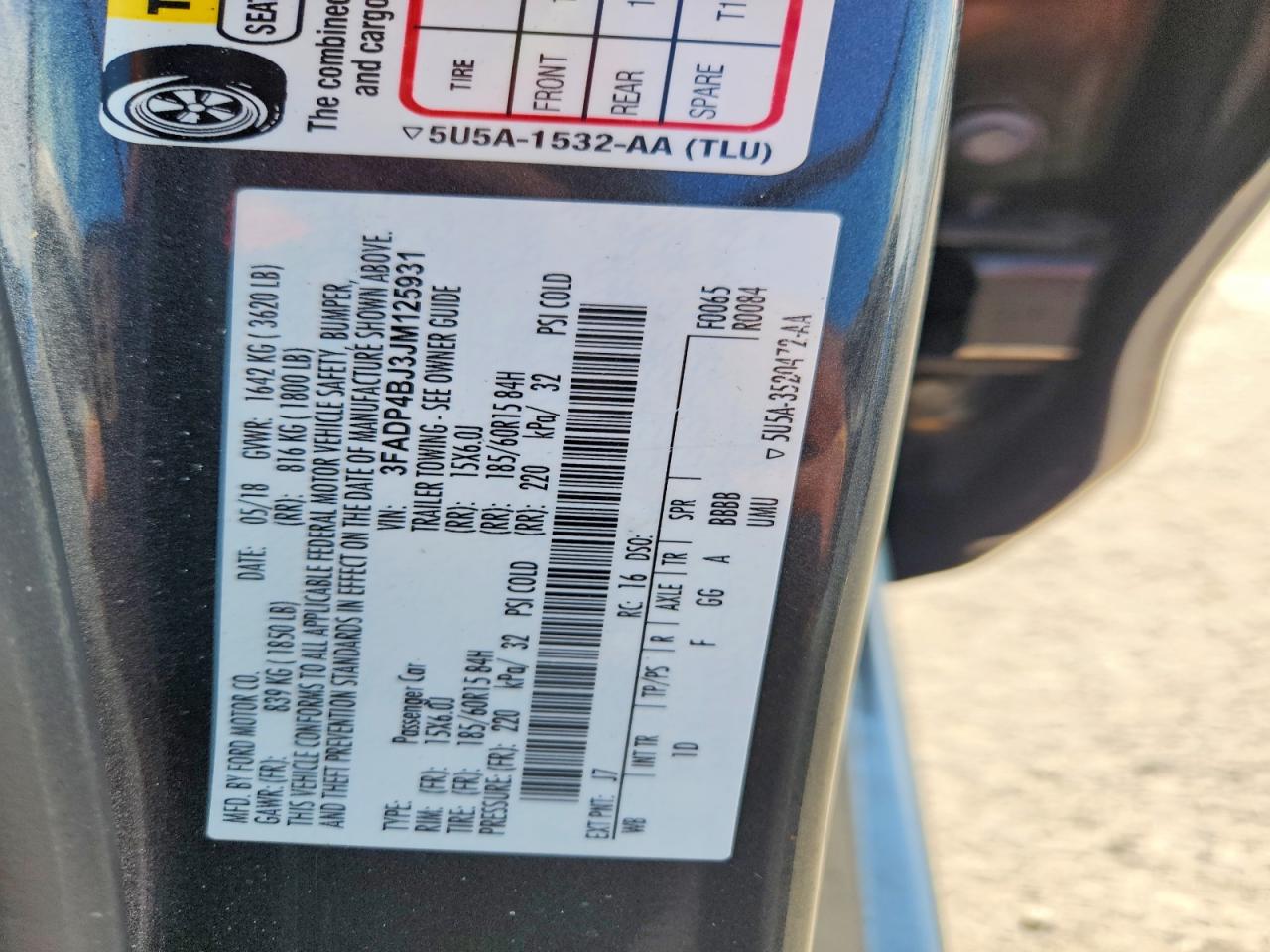 2018 Ford Fiesta Se Gray vin: 3FADP4BJ3JM125931