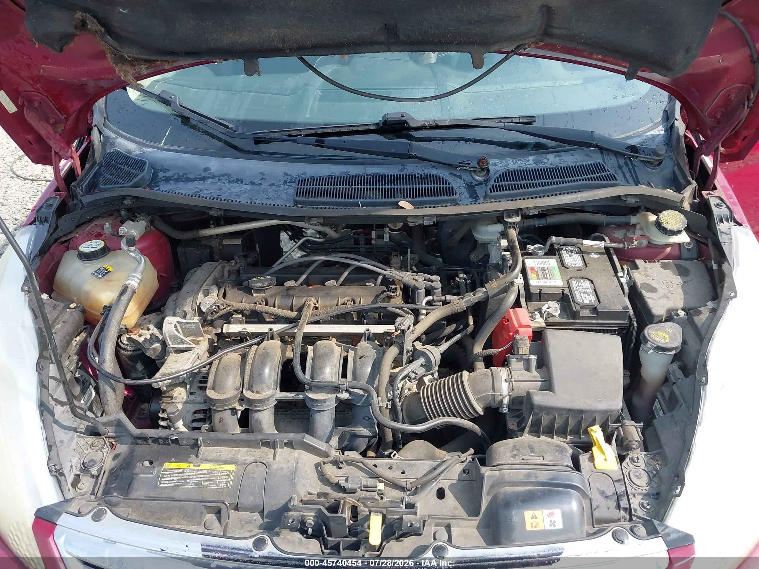 2011 Ford Fiesta Se Красный vin: 3FADP4BJ4BM153139
