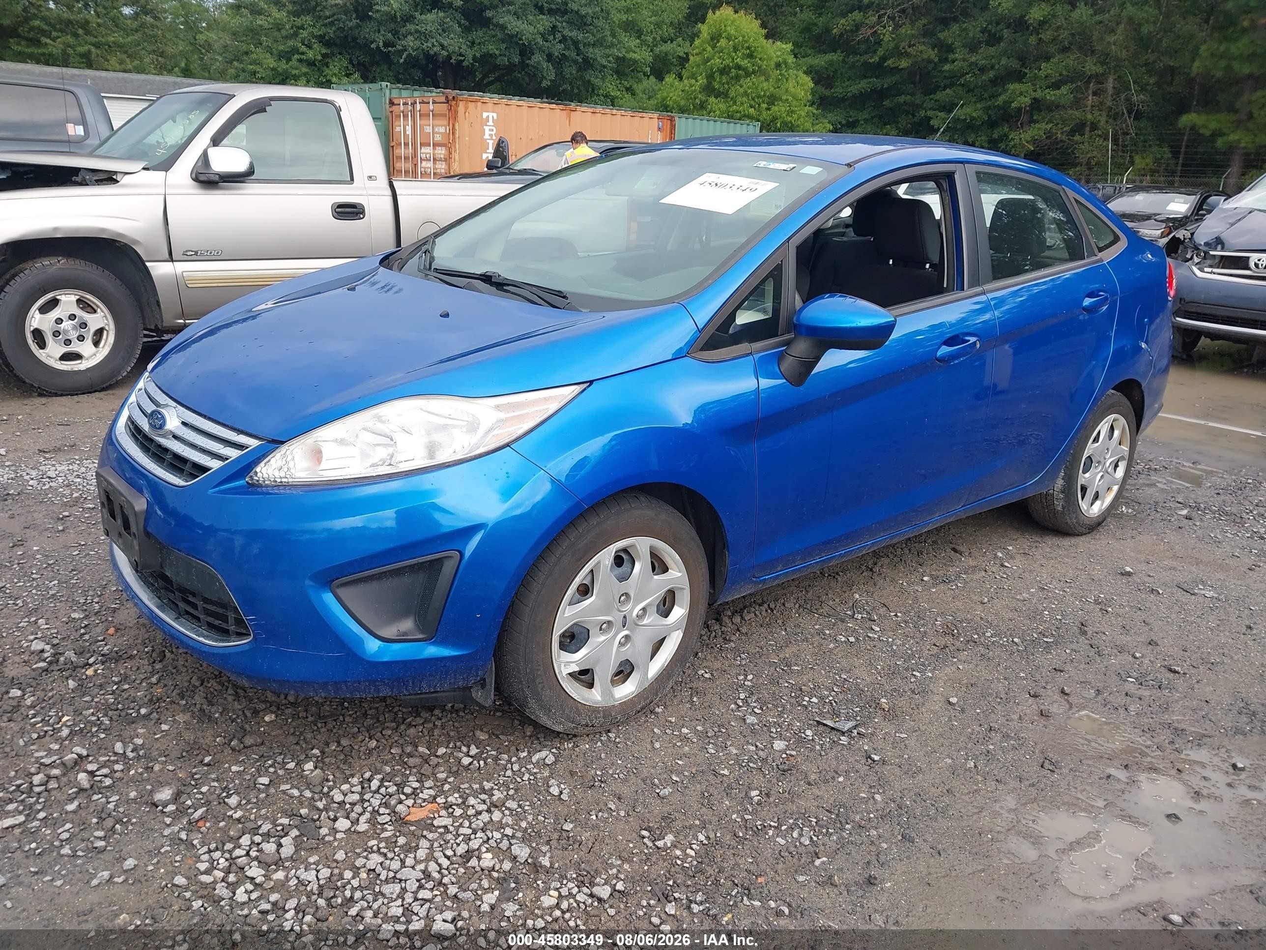2011 Ford Fiesta Se Blue vin: 3FADP4BJ4BM189526
