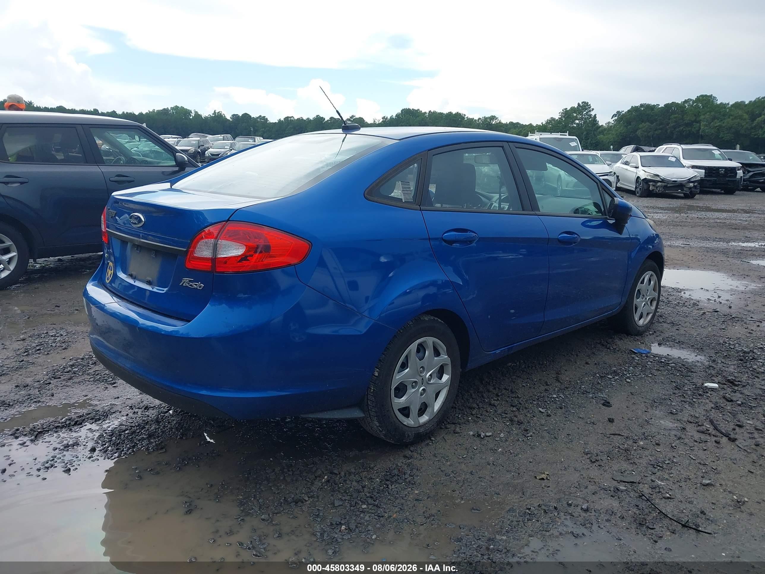 2011 Ford Fiesta Se Blue vin: 3FADP4BJ4BM189526