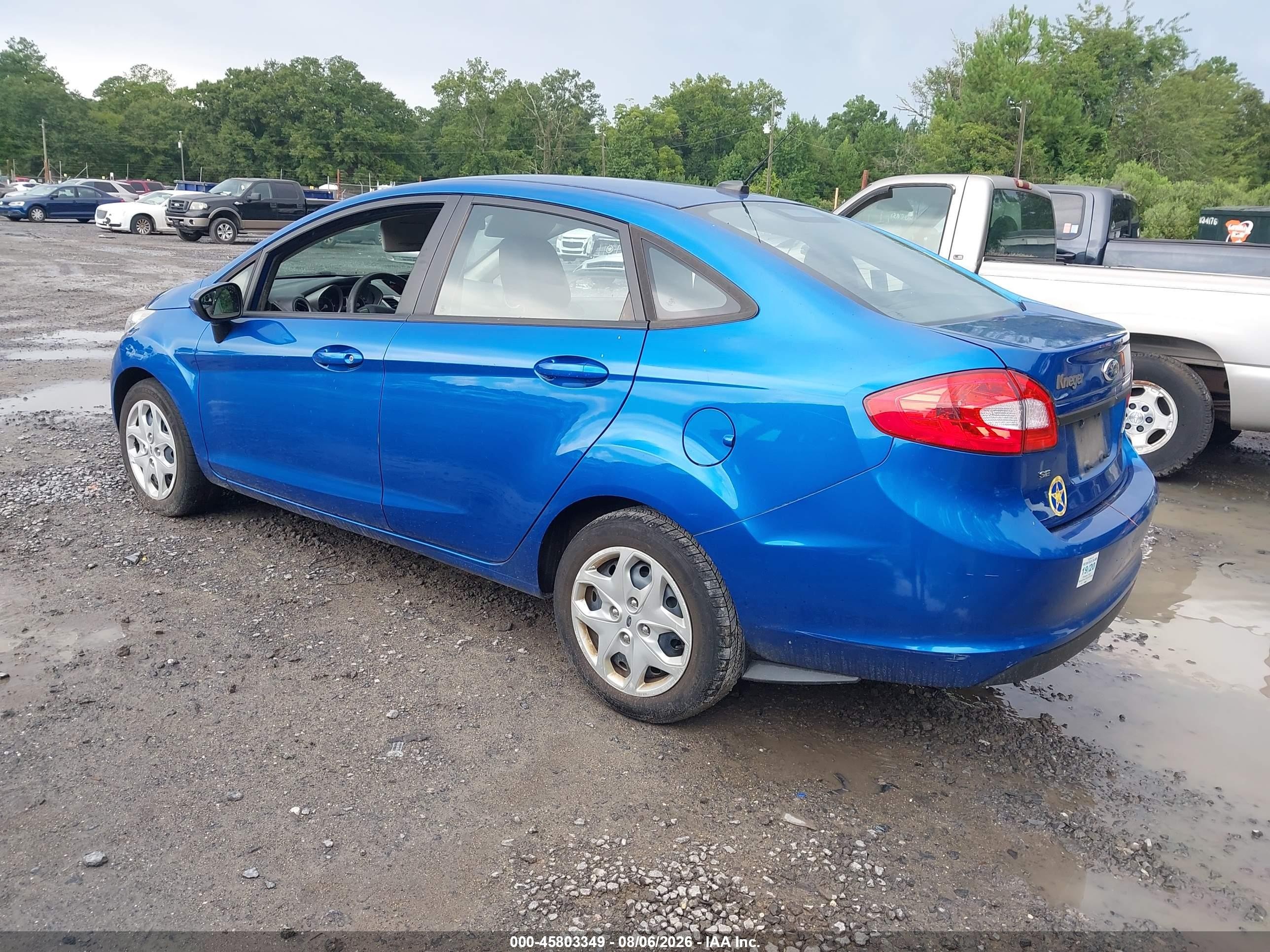 2011 Ford Fiesta Se Blue vin: 3FADP4BJ4BM189526