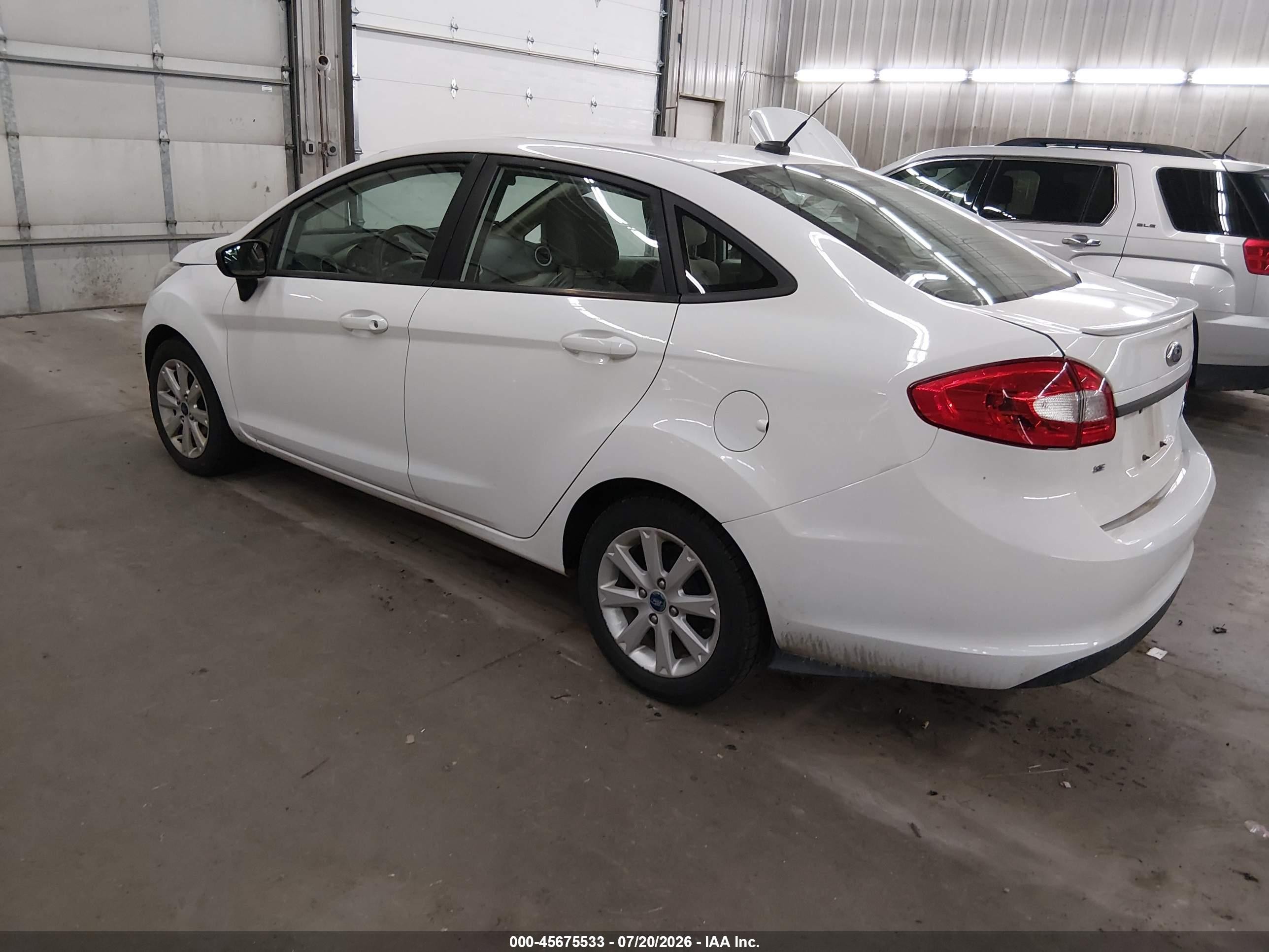 2012 Ford Fiesta Se White vin: 3FADP4BJ4CM160321