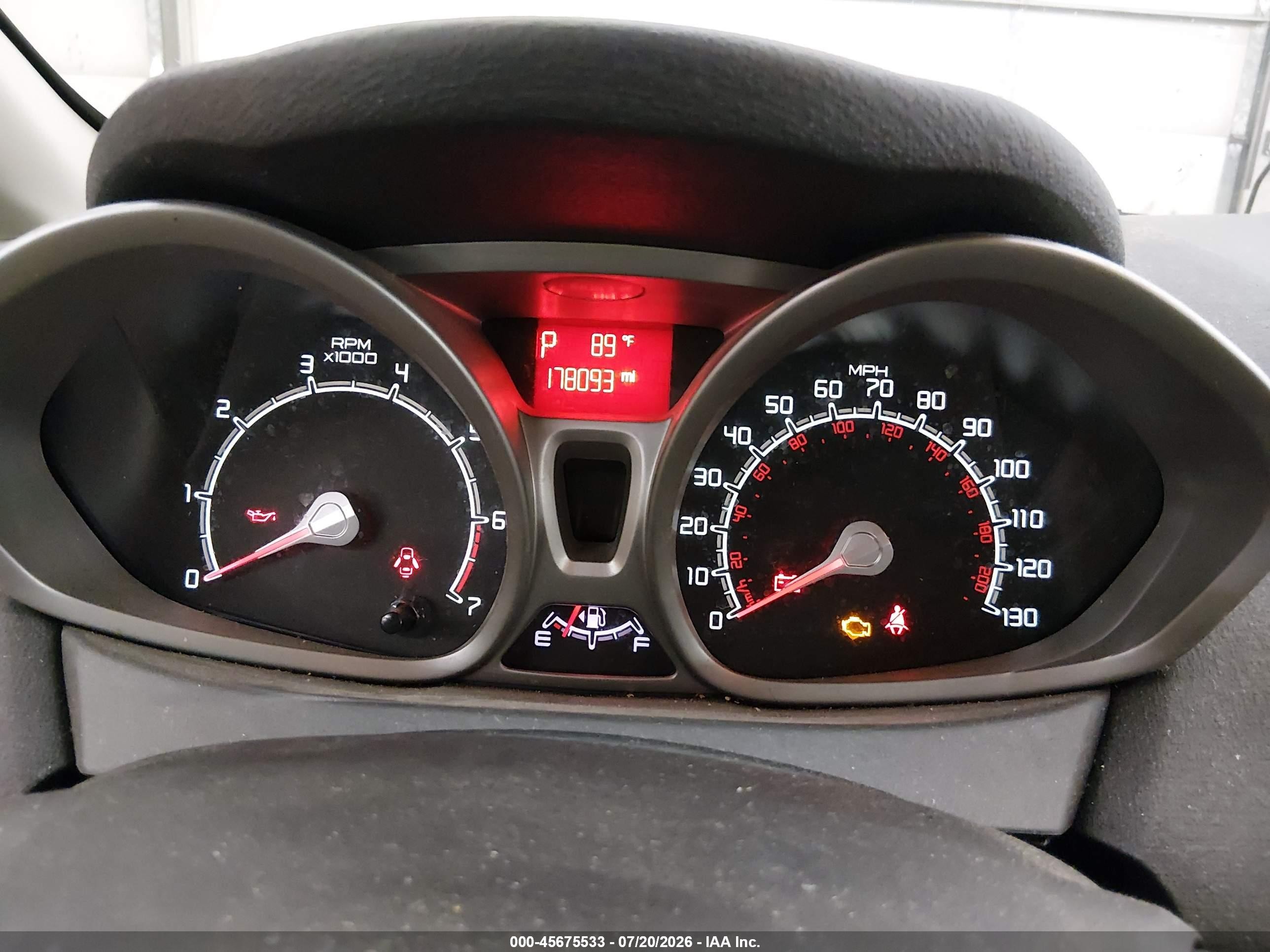 2012 Ford Fiesta Se White vin: 3FADP4BJ4CM160321