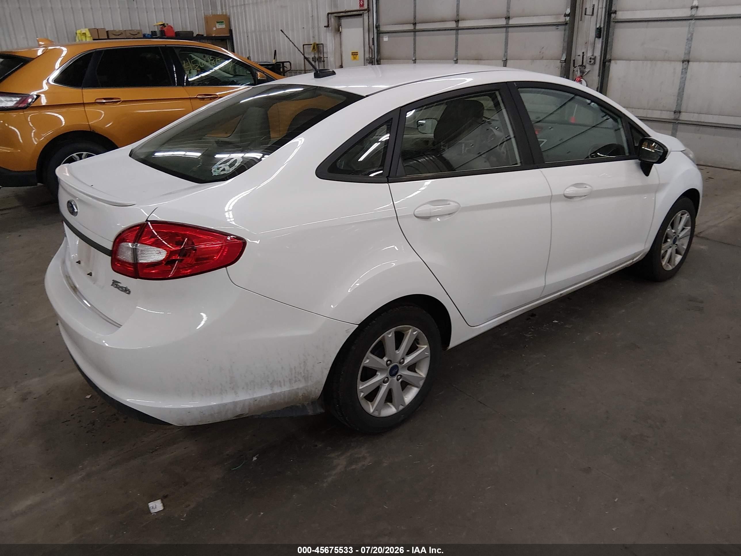 2012 Ford Fiesta Se White vin: 3FADP4BJ4CM160321