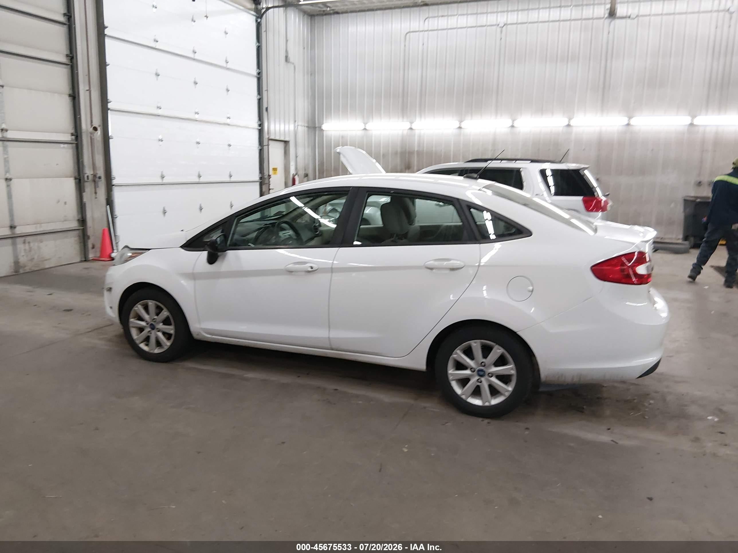 2012 Ford Fiesta Se White vin: 3FADP4BJ4CM160321