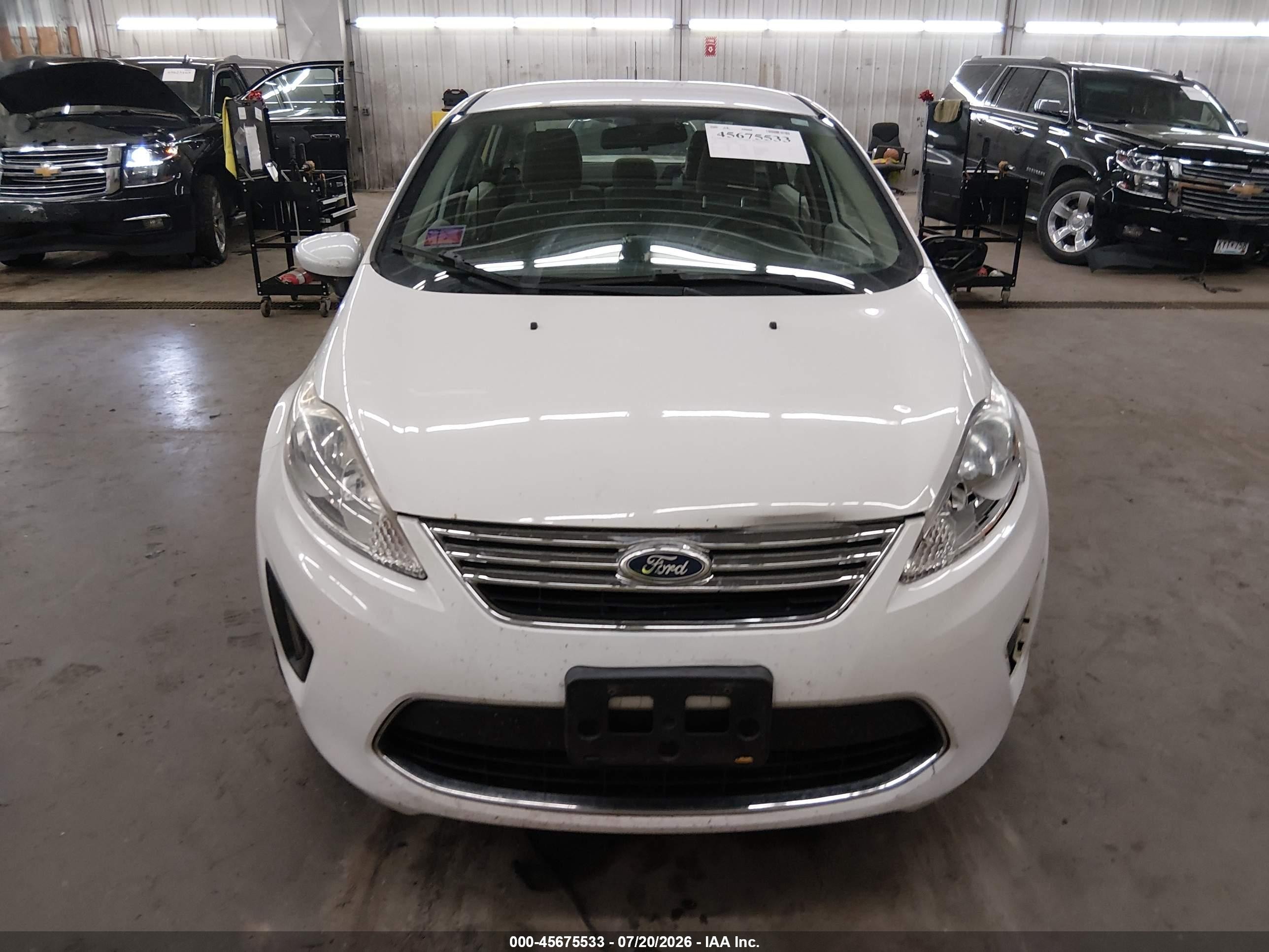 2012 Ford Fiesta Se White vin: 3FADP4BJ4CM160321