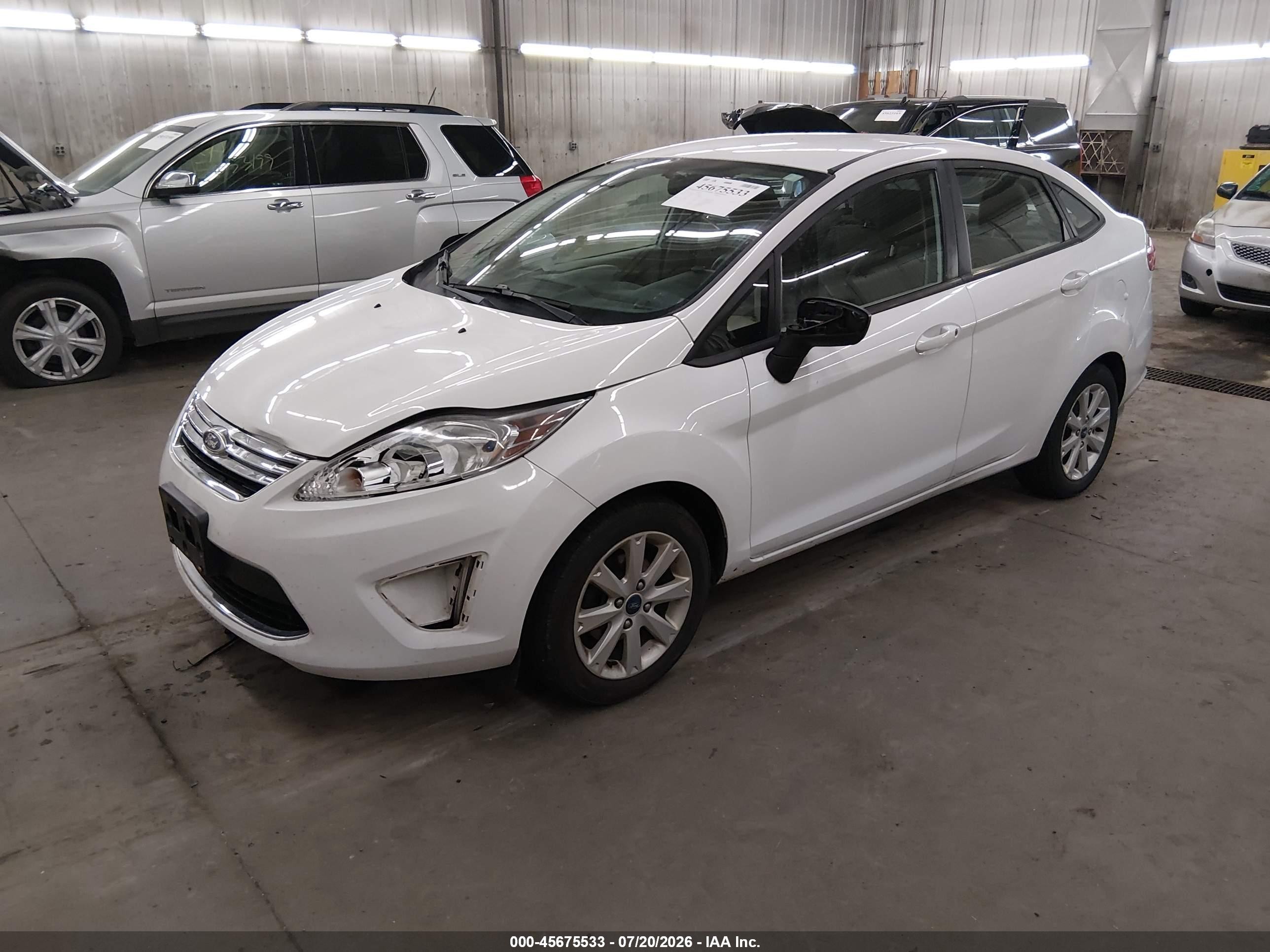2012 Ford Fiesta Se White vin: 3FADP4BJ4CM160321