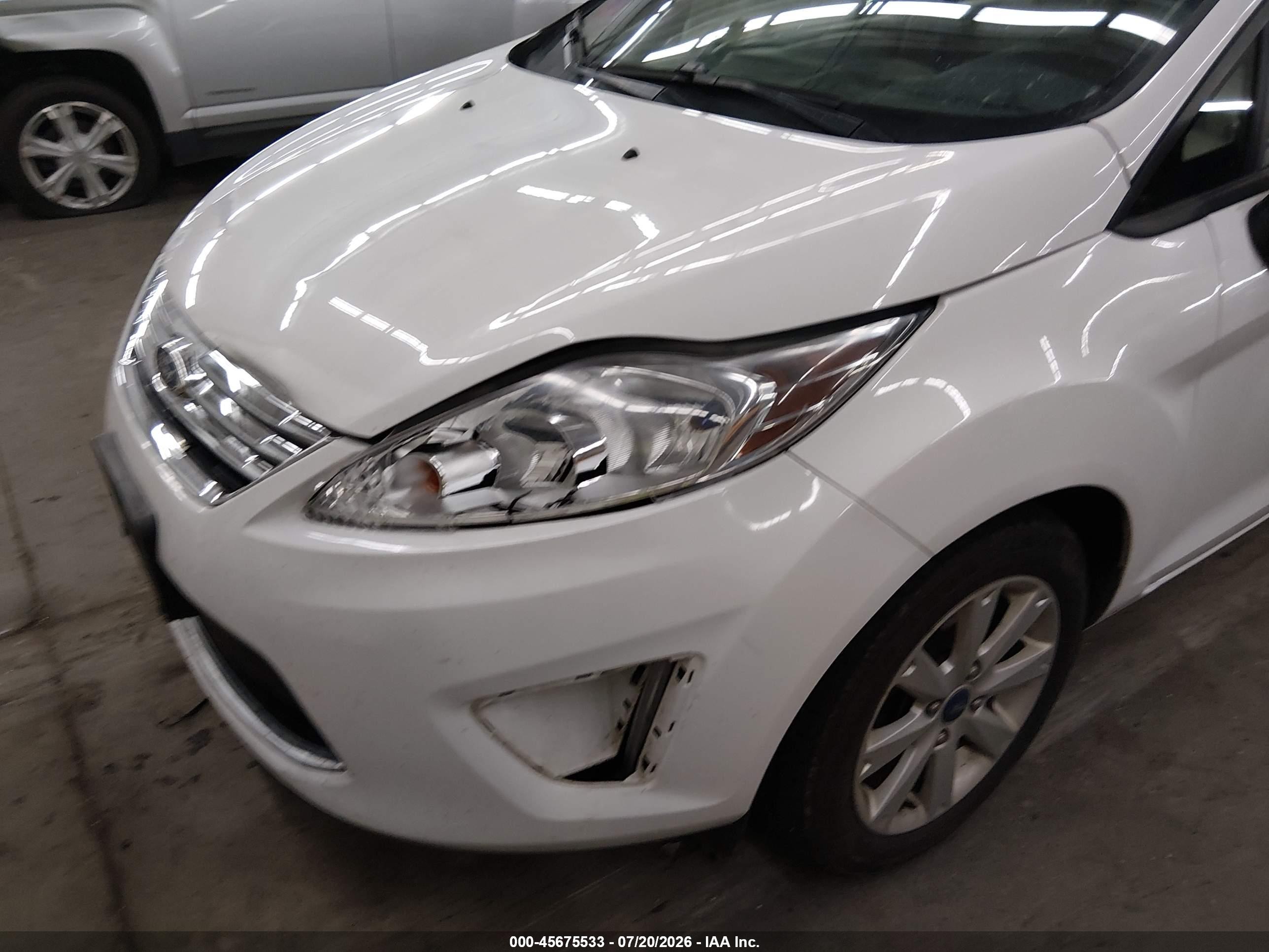 2012 Ford Fiesta Se White vin: 3FADP4BJ4CM160321