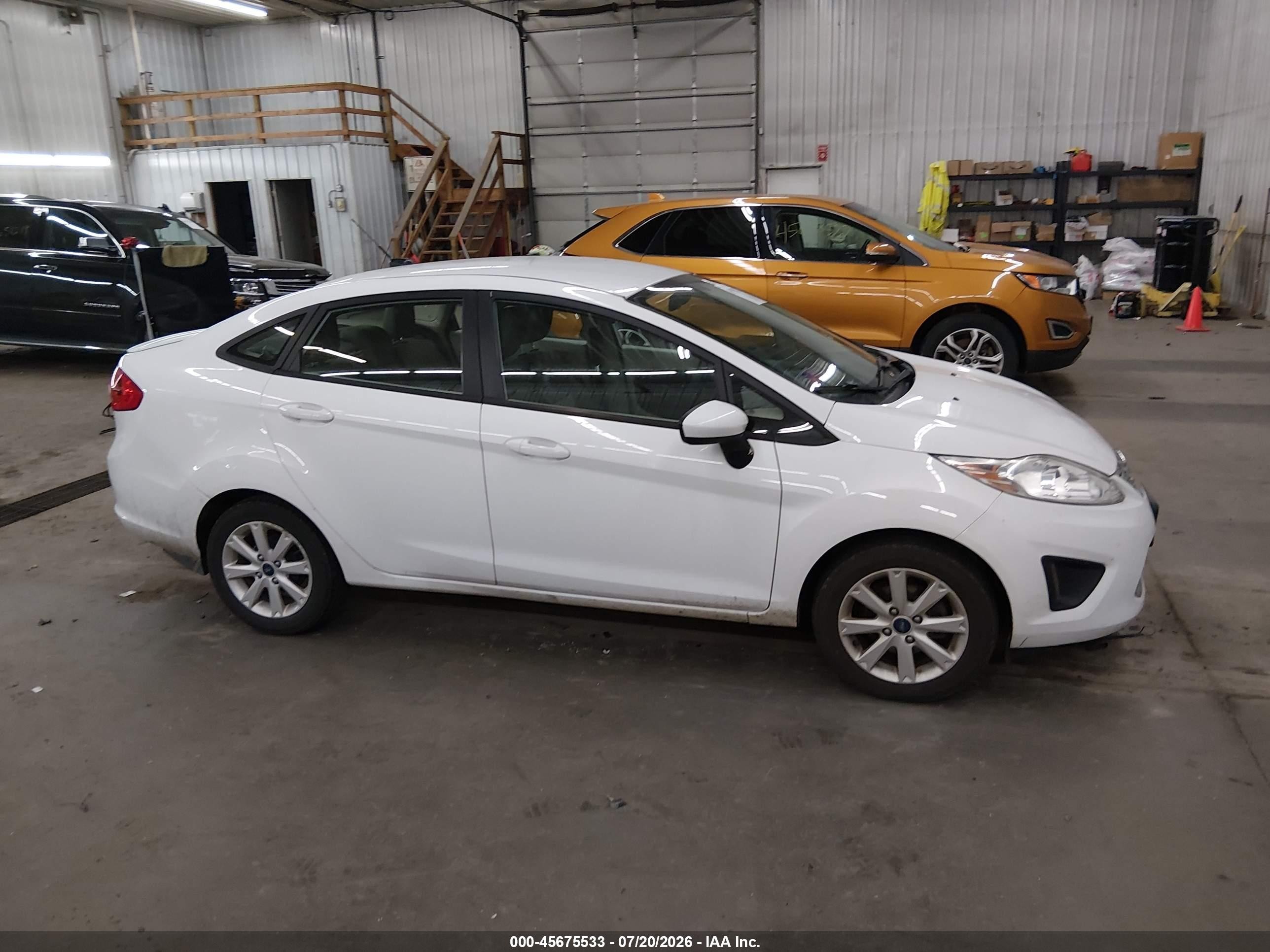 2012 Ford Fiesta Se White vin: 3FADP4BJ4CM160321