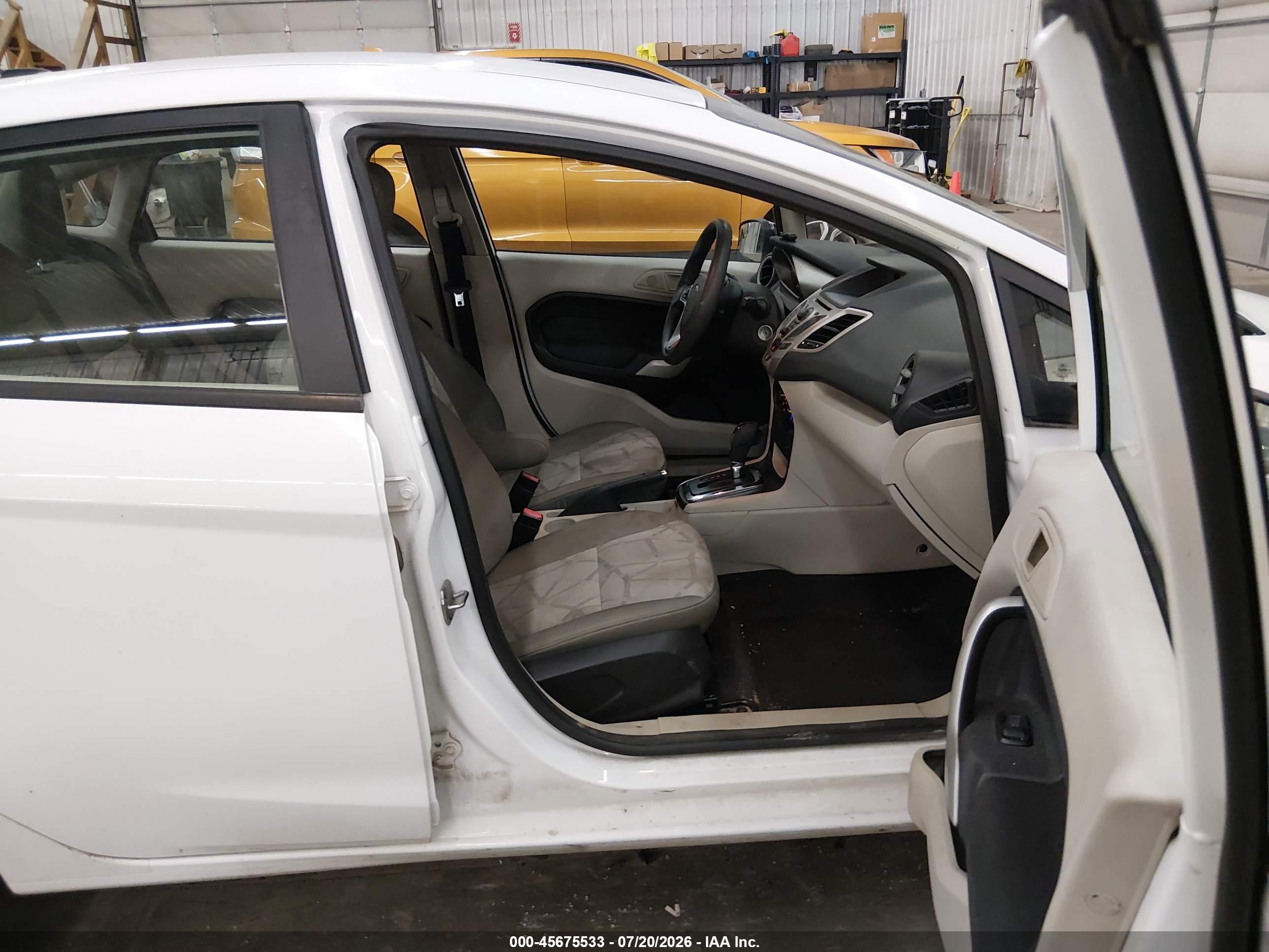 2012 Ford Fiesta Se White vin: 3FADP4BJ4CM160321