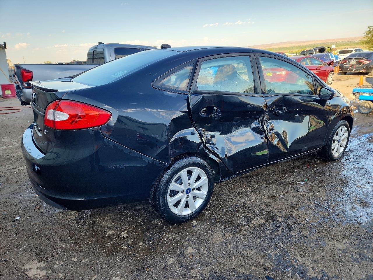 2013 Ford Fiesta Se Black vin: 3FADP4BJ4DM153659