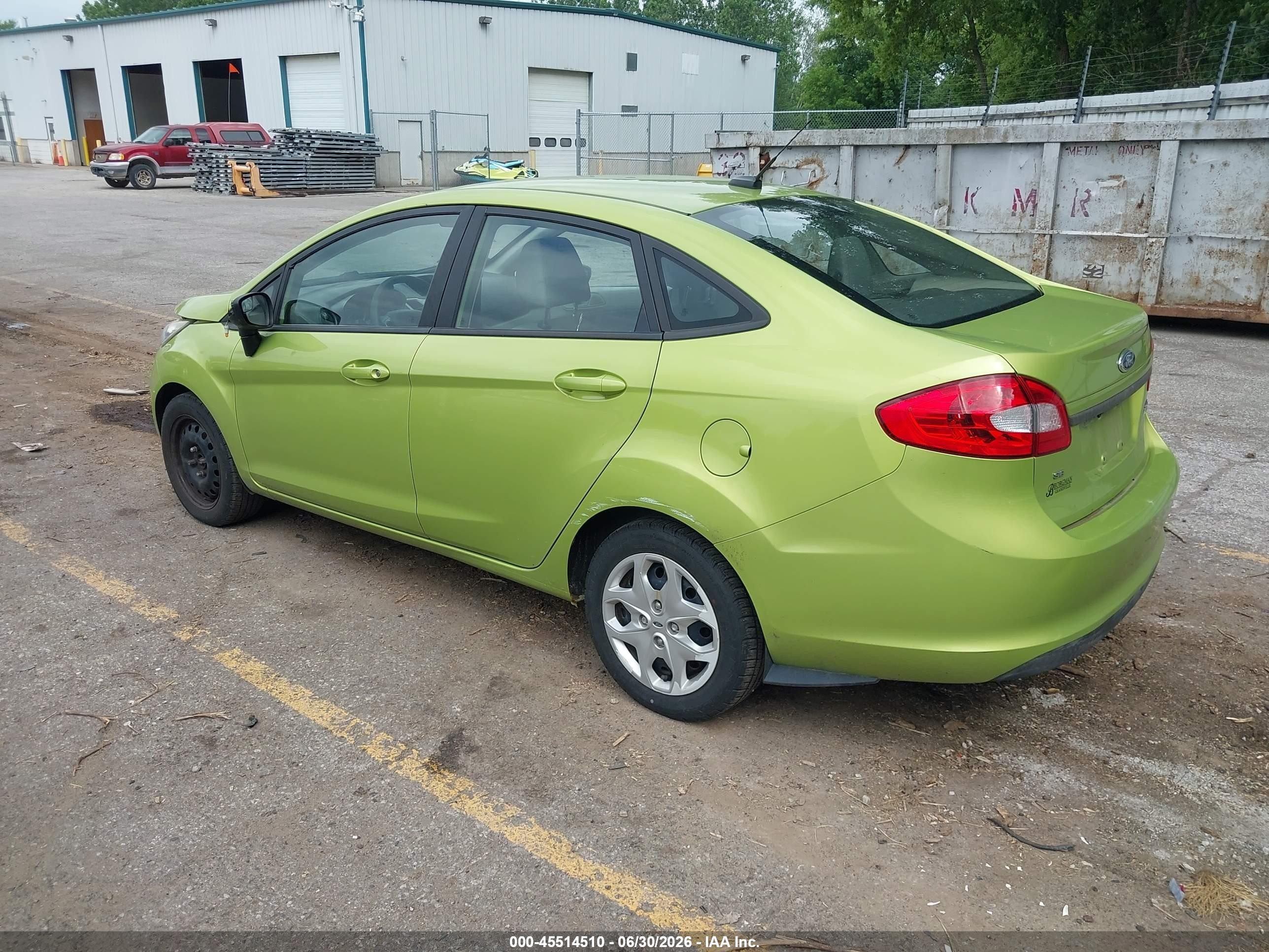 2013 Ford Fiesta Se Green vin: 3FADP4BJ4DM176276