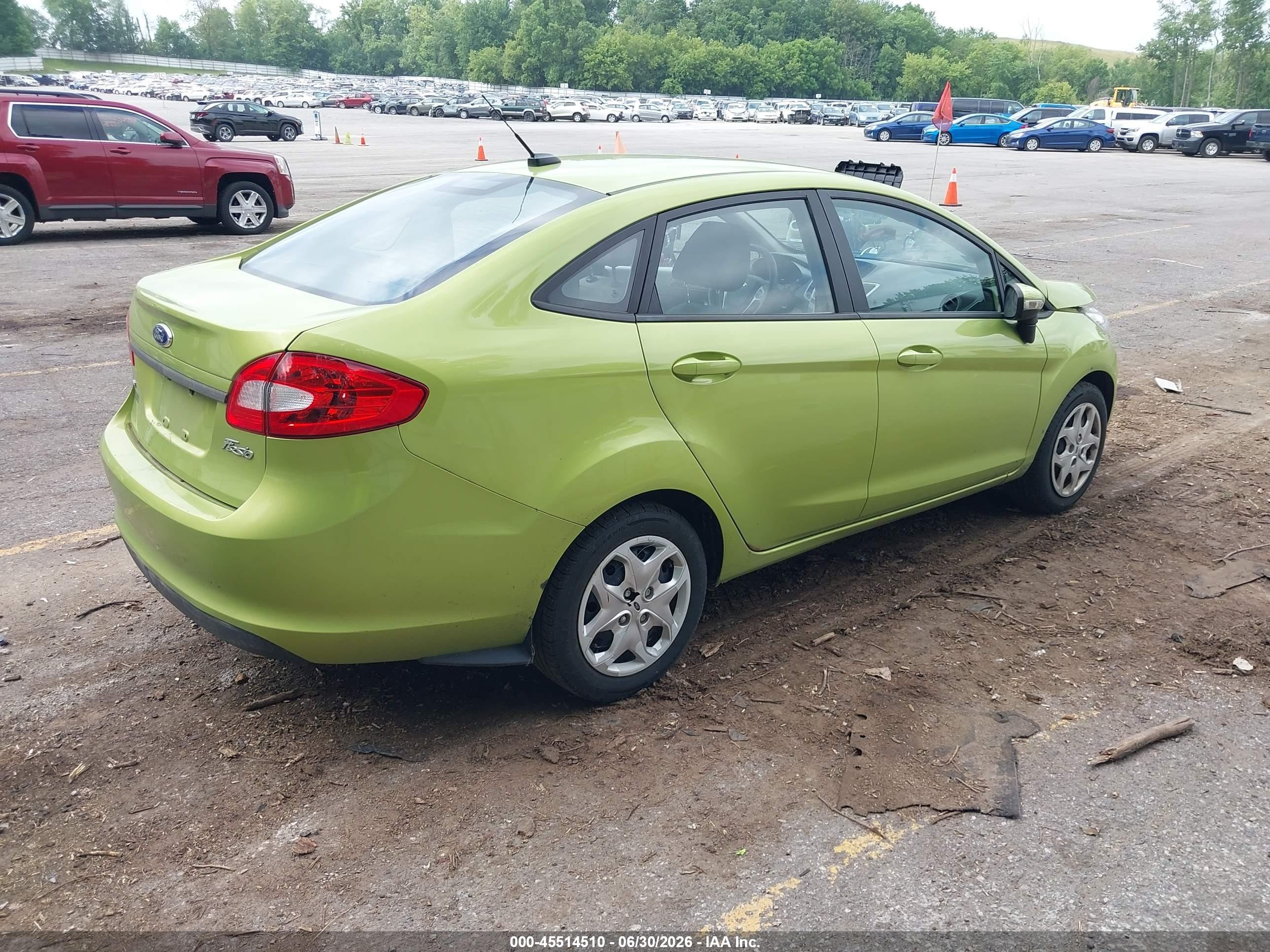2013 Ford Fiesta Se Green vin: 3FADP4BJ4DM176276
