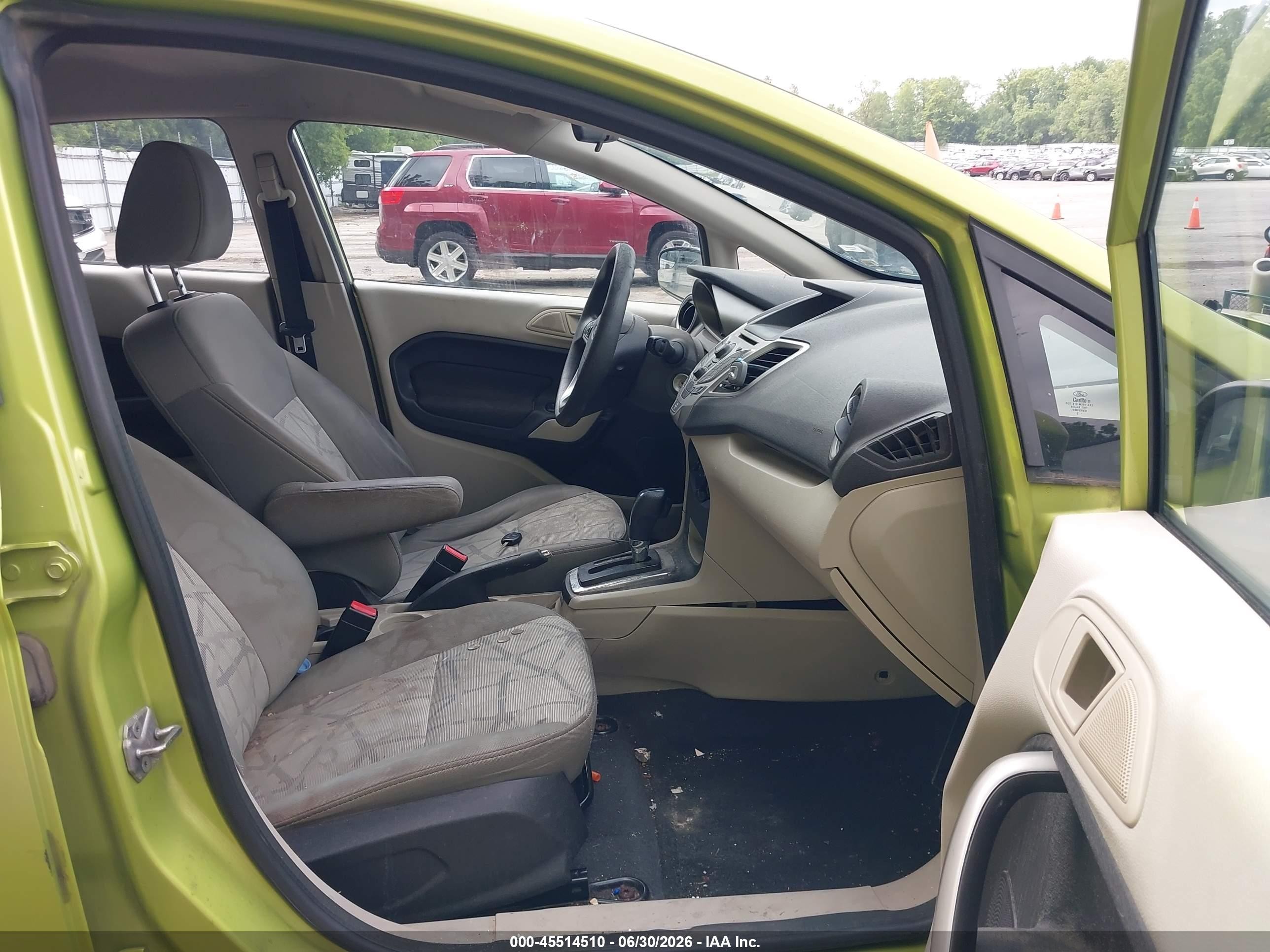 2013 Ford Fiesta Se Green vin: 3FADP4BJ4DM176276