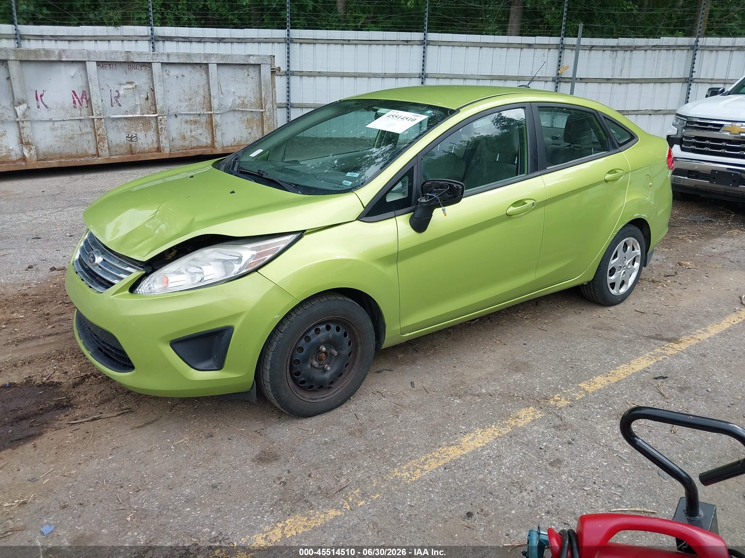 2013 Ford Fiesta Se Green vin: 3FADP4BJ4DM176276