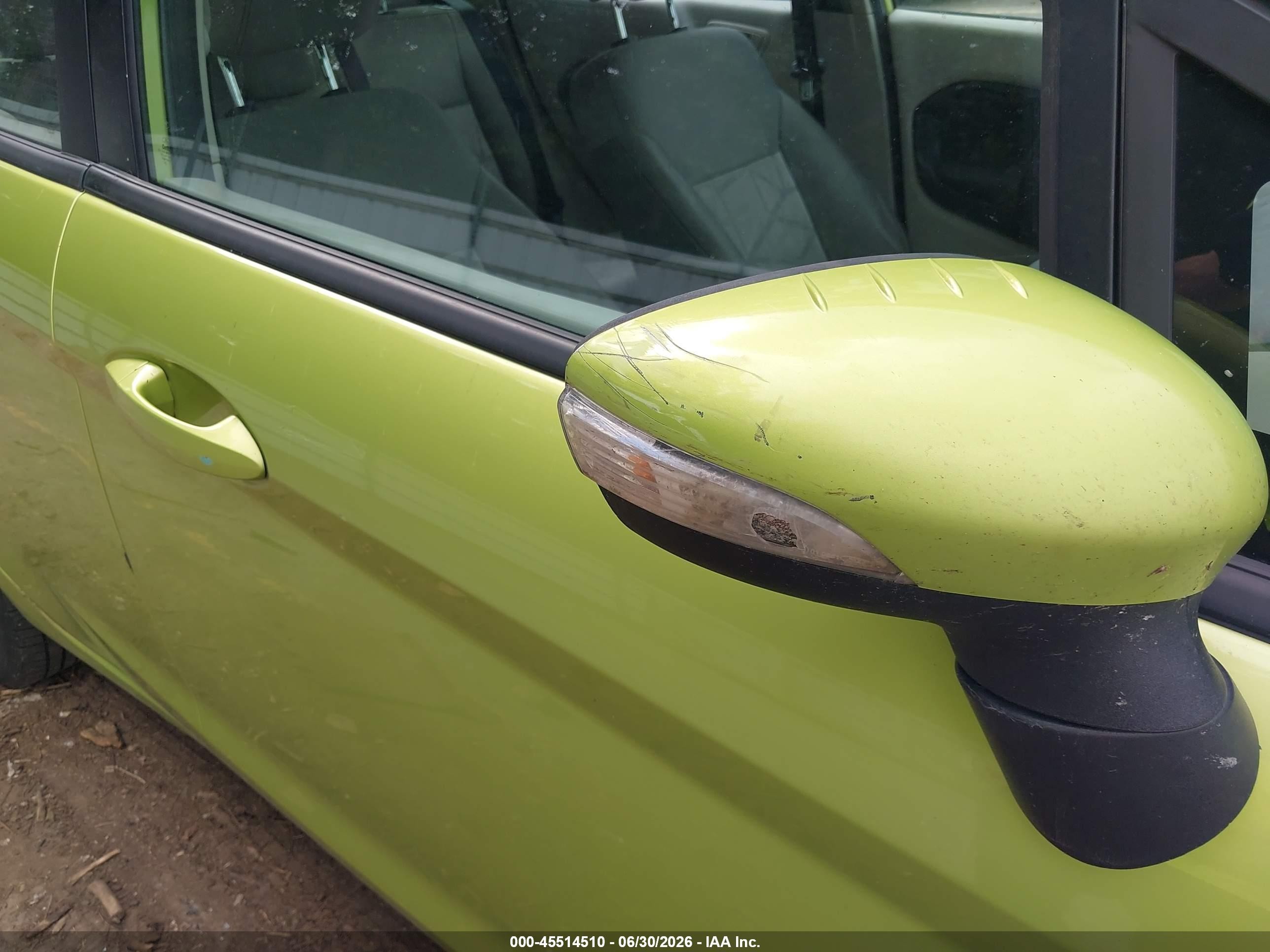 2013 Ford Fiesta Se Green vin: 3FADP4BJ4DM176276
