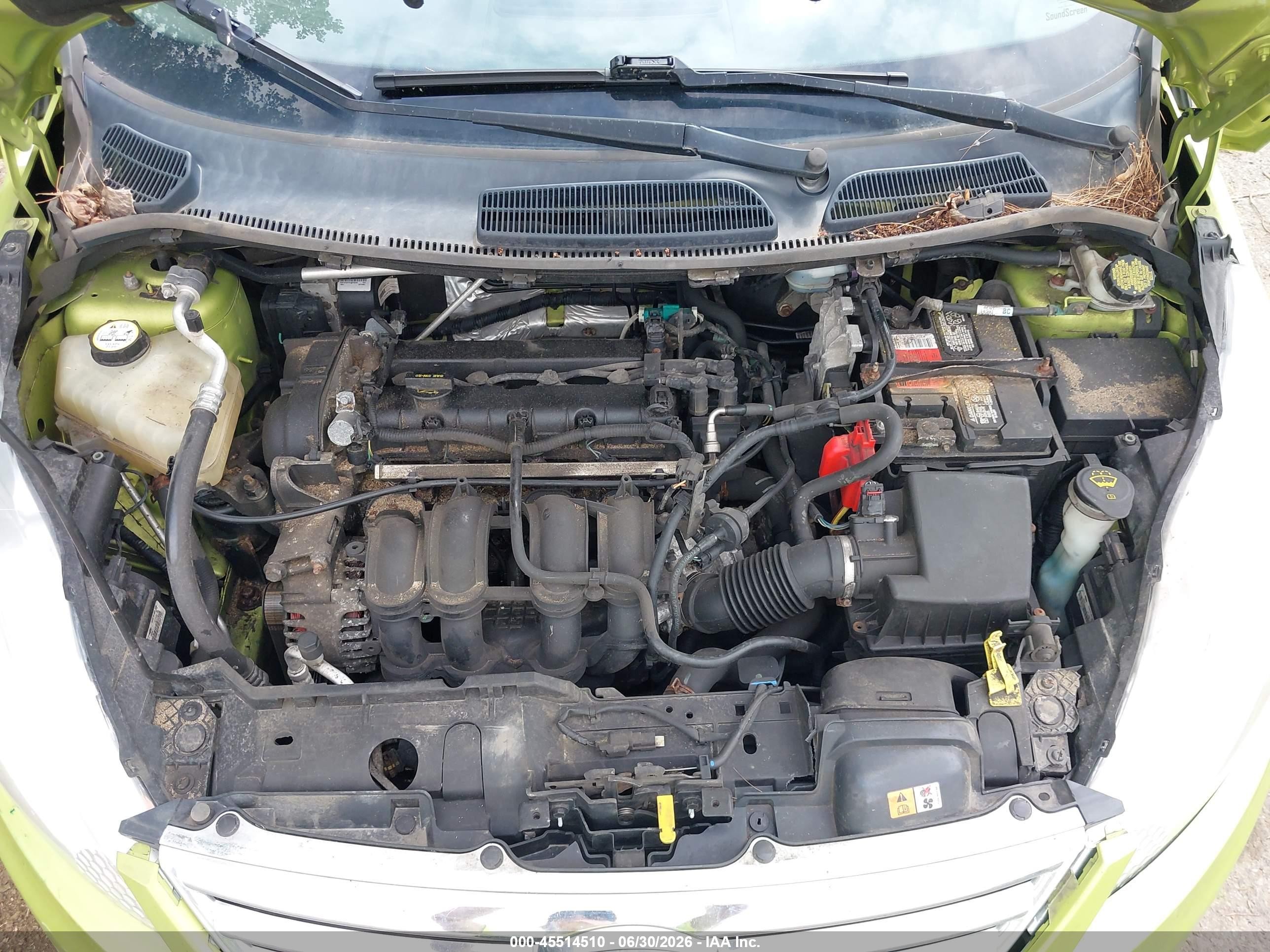 2013 Ford Fiesta Se Green vin: 3FADP4BJ4DM176276
