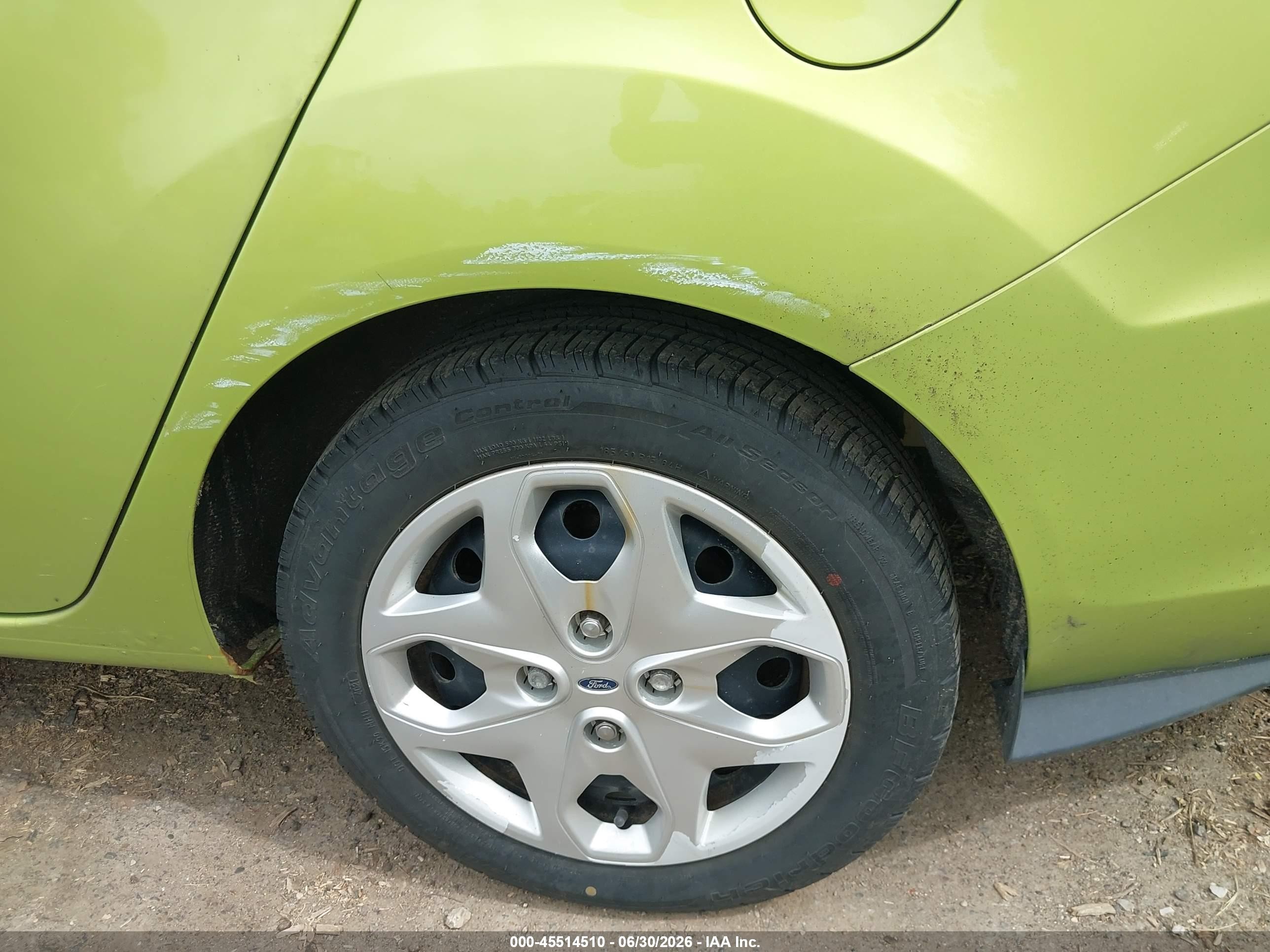 2013 Ford Fiesta Se Green vin: 3FADP4BJ4DM176276