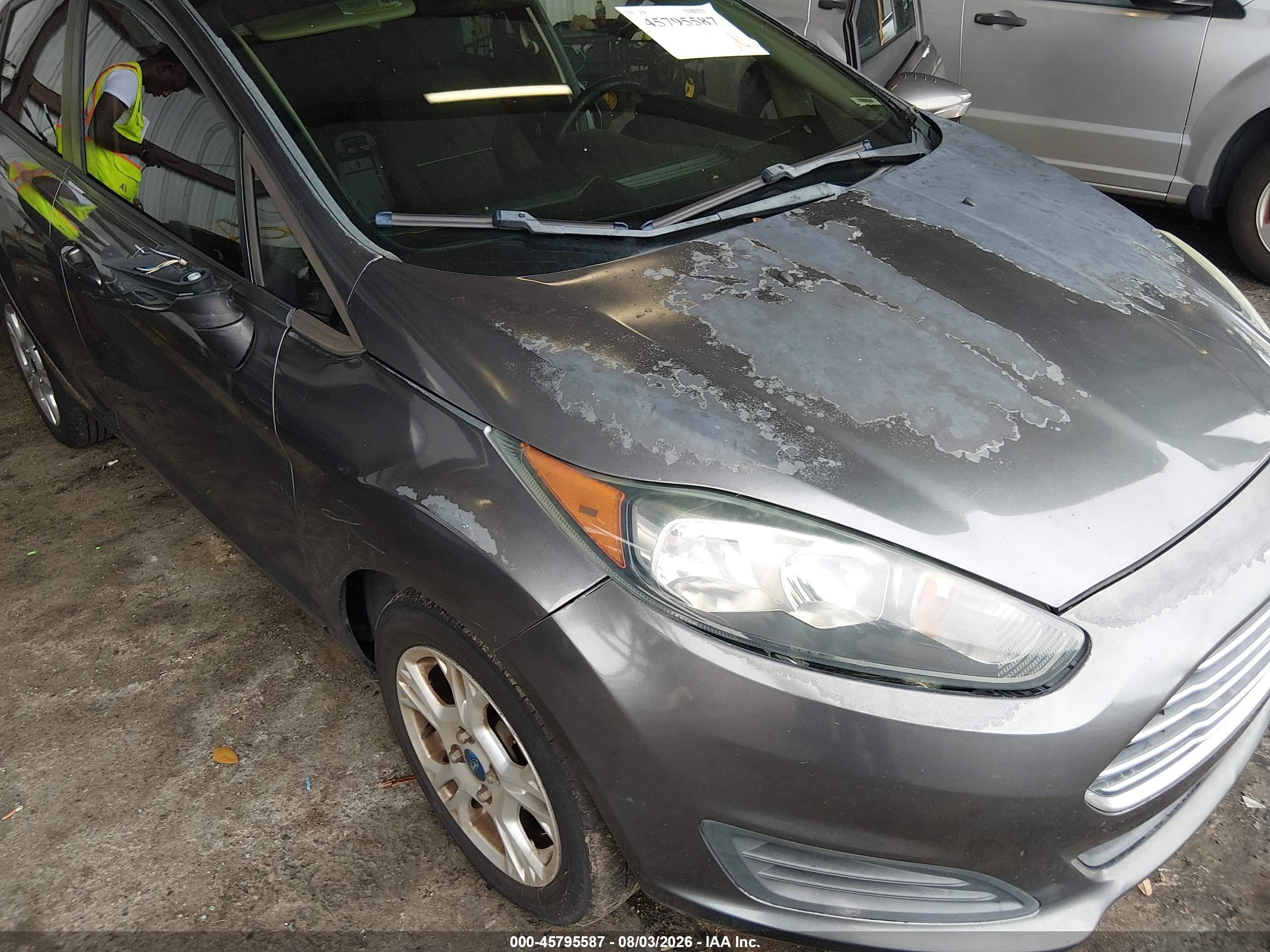 2014 Ford Fiesta Se Серый vin: 3FADP4BJ4EM120730