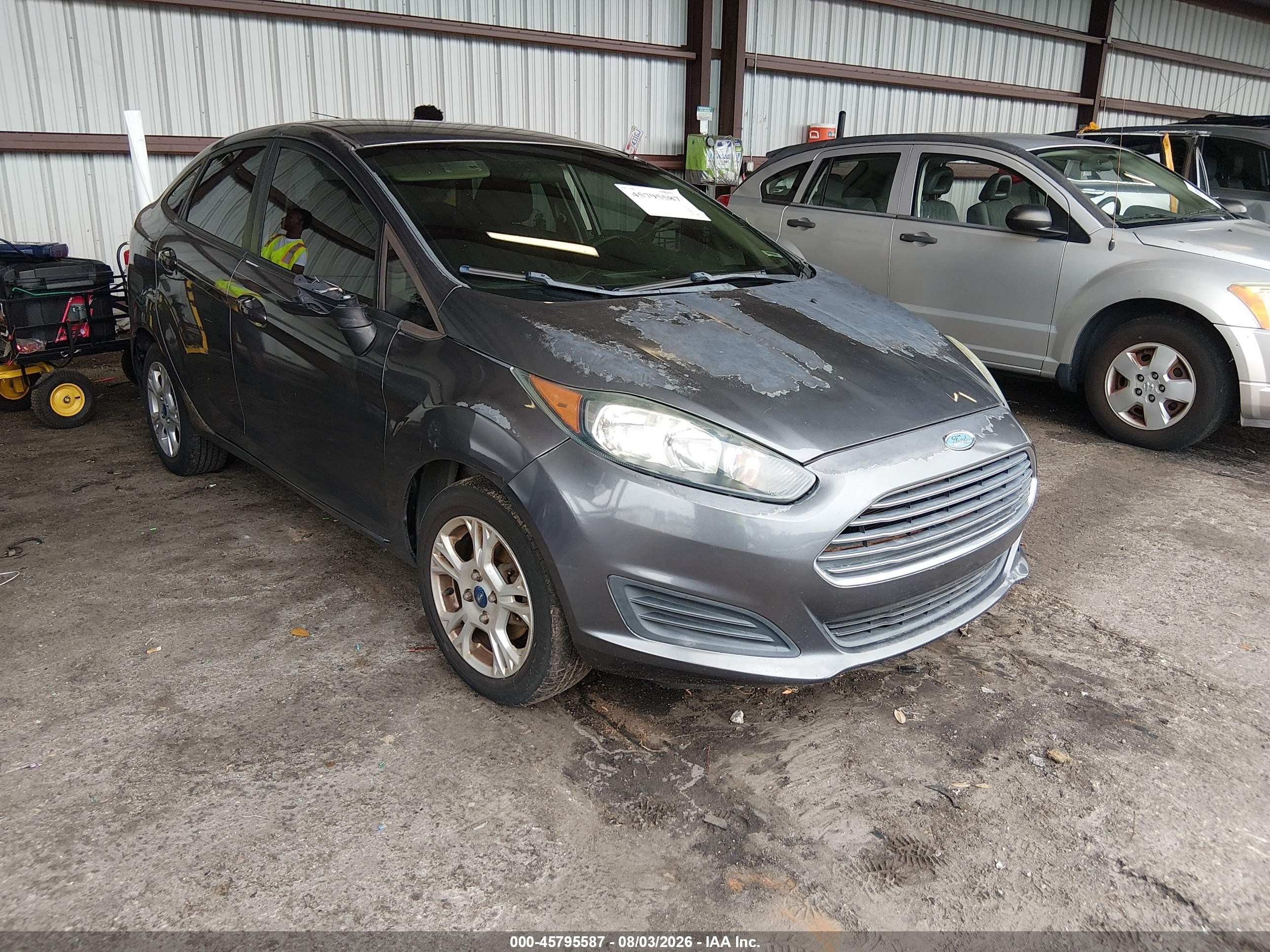 2014 Ford Fiesta Se Gray vin: 3FADP4BJ4EM120730