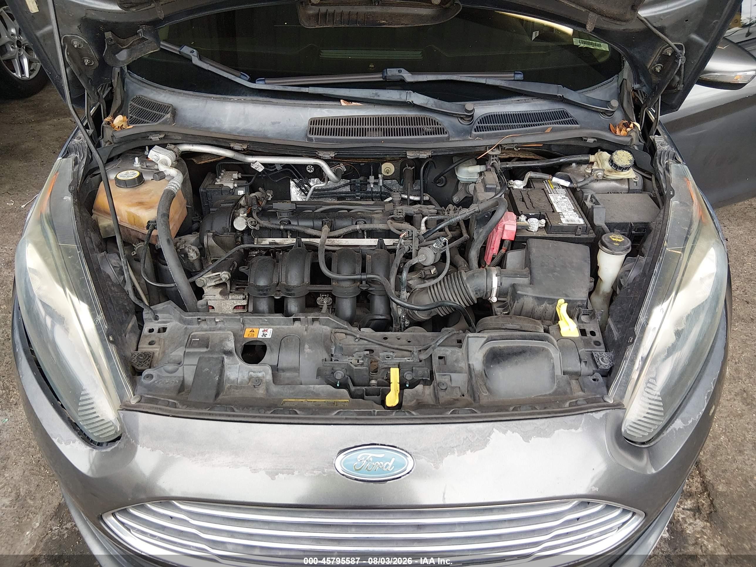 2014 Ford Fiesta Se Серый vin: 3FADP4BJ4EM120730