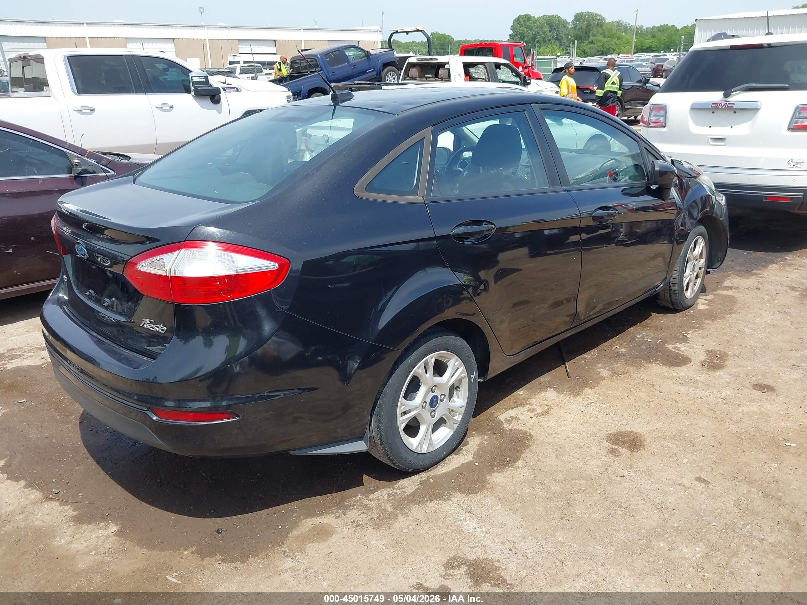 2014 Ford Fiesta Se Черный vin: 3FADP4BJ4EM148365