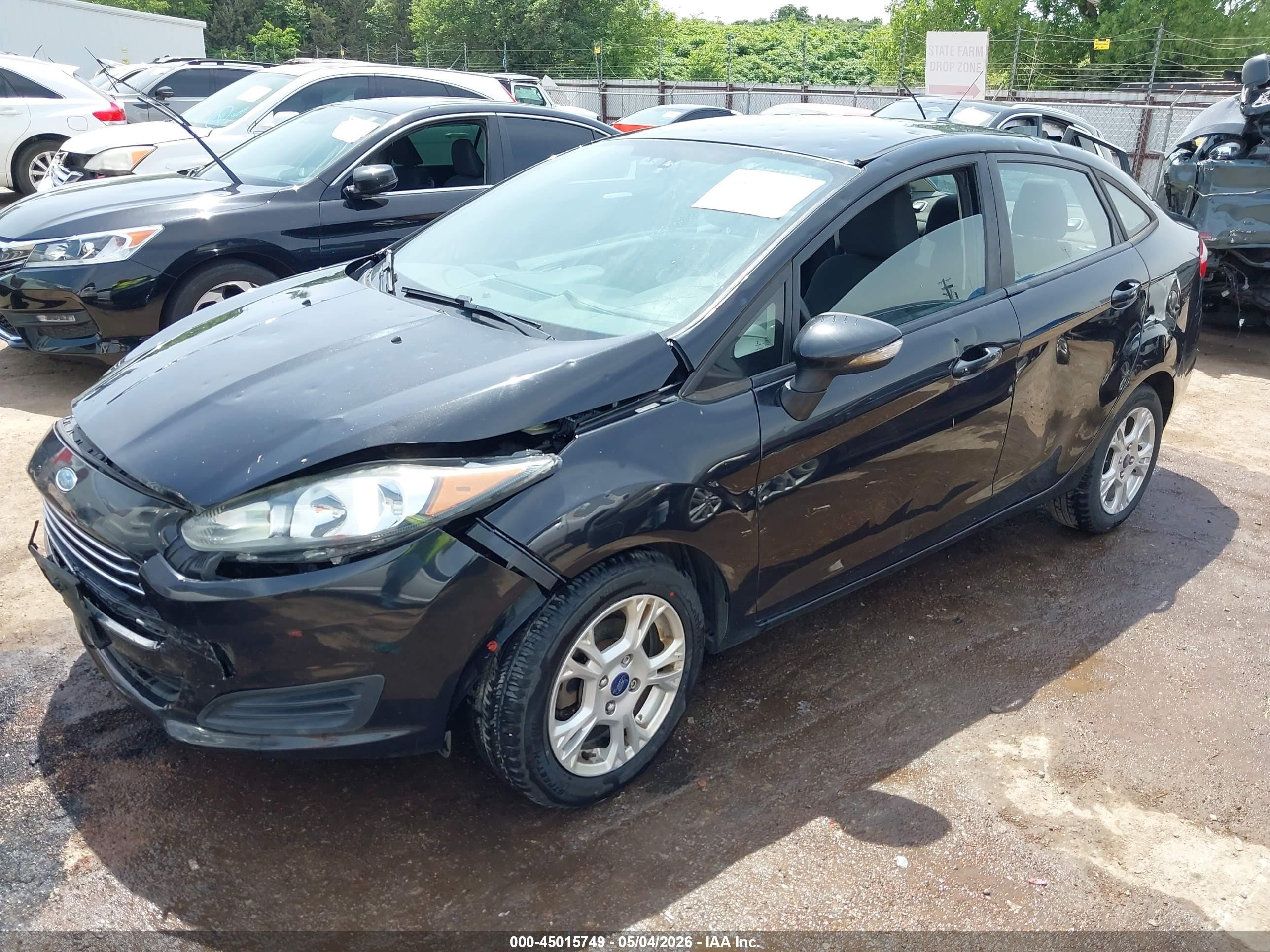 2014 Ford Fiesta Se Черный vin: 3FADP4BJ4EM148365