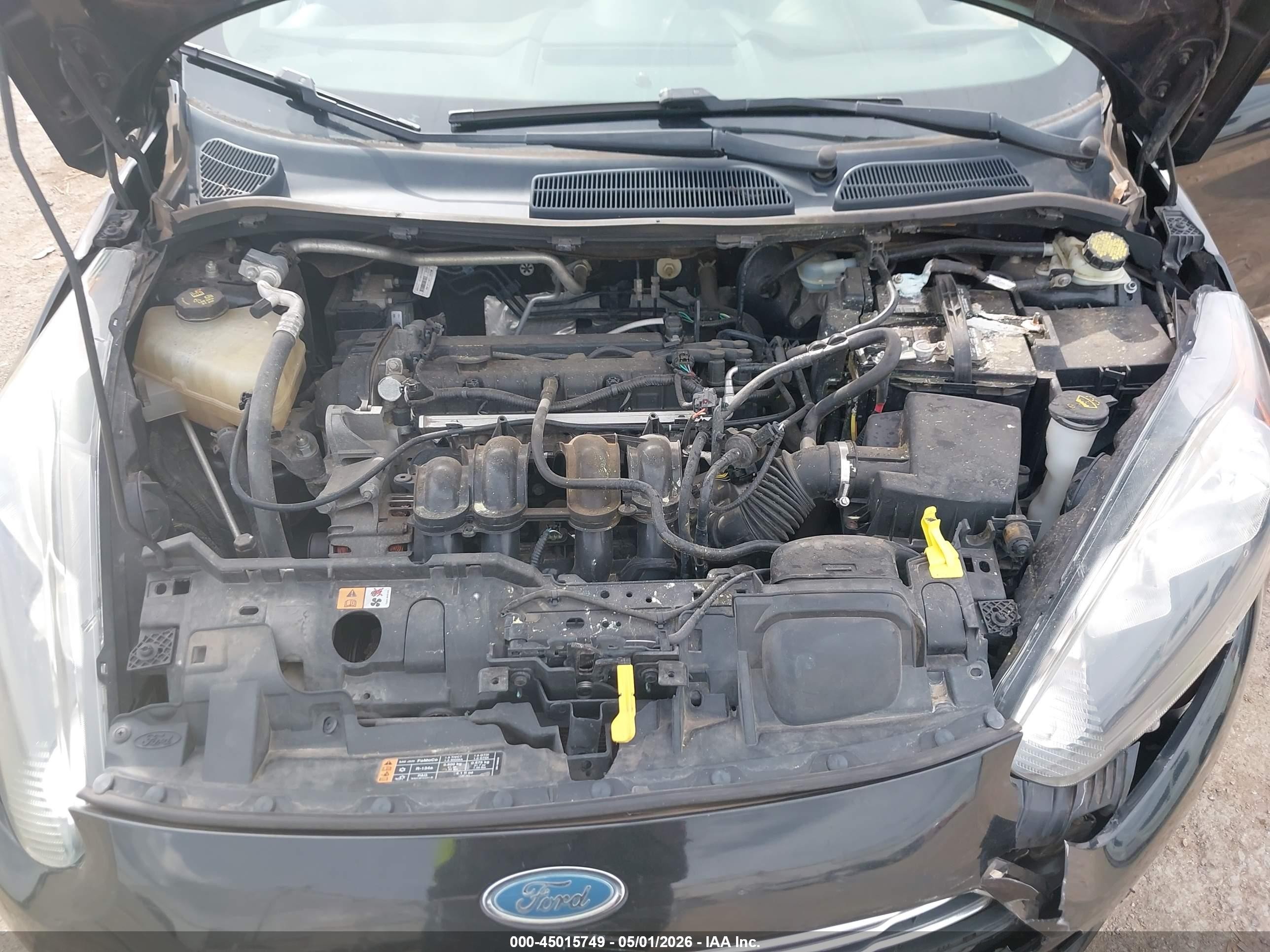2014 Ford Fiesta Se Черный vin: 3FADP4BJ4EM148365