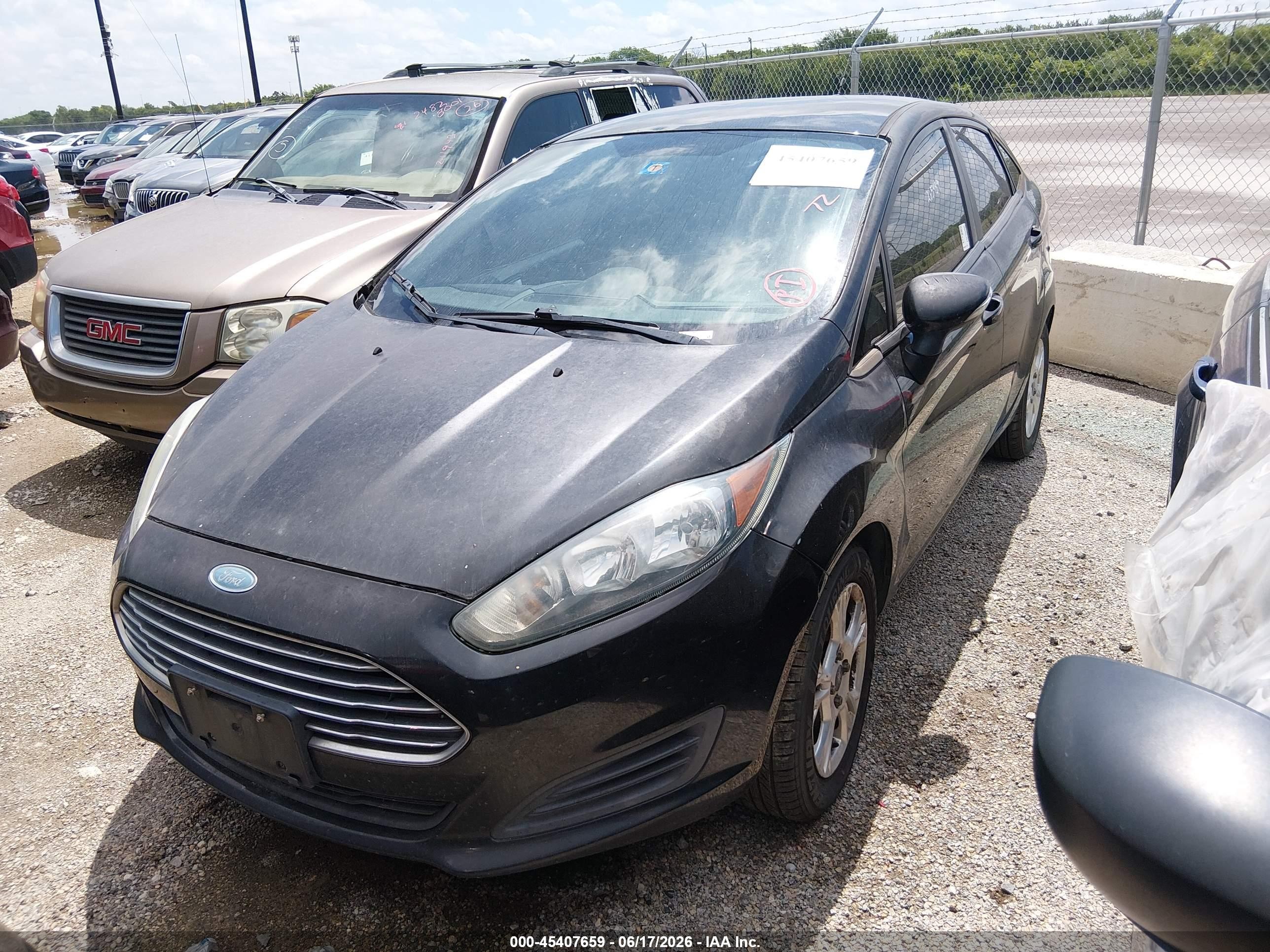 2014 Ford Fiesta Se Black vin: 3FADP4BJ4EM159995
