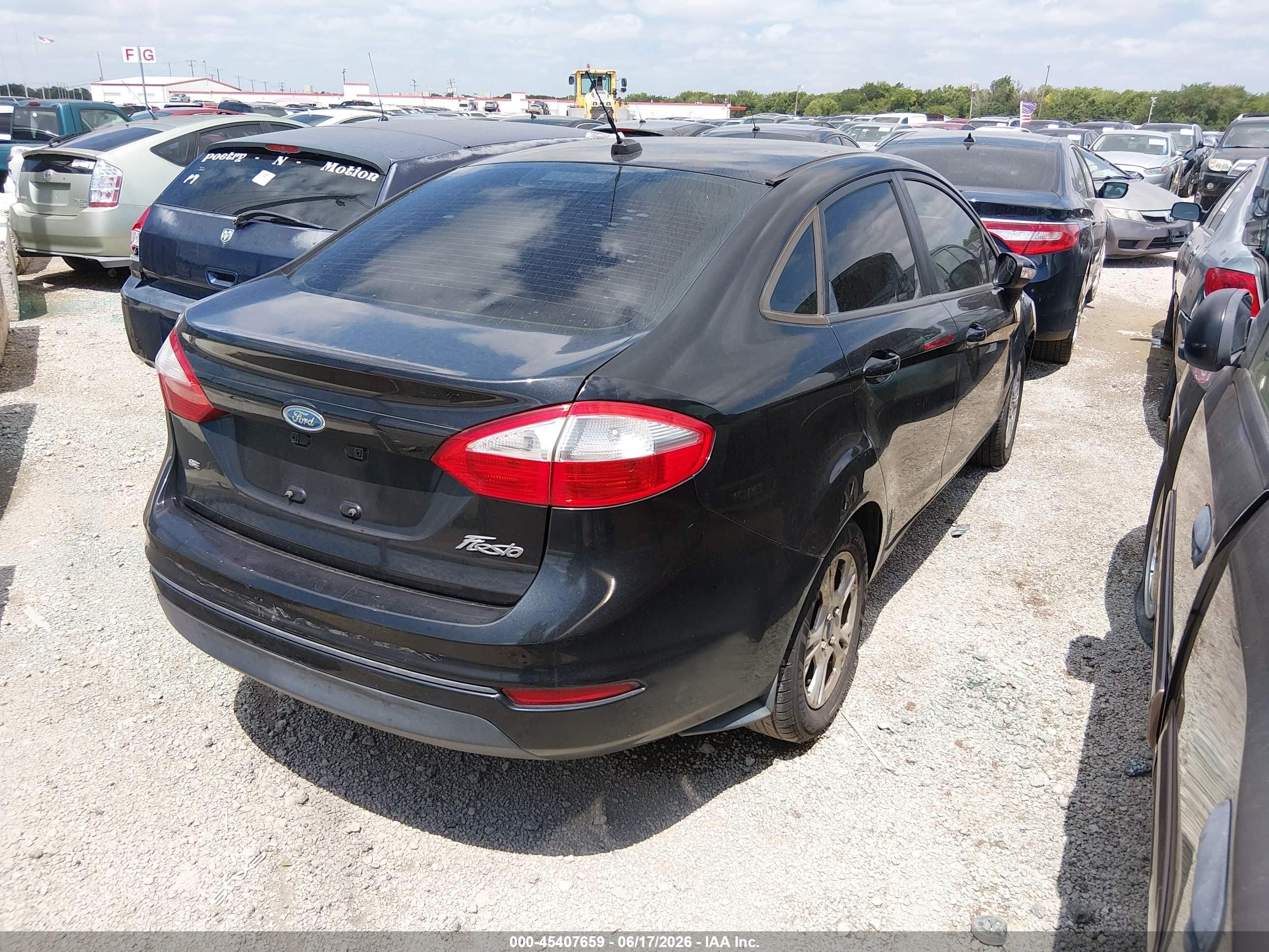 2014 Ford Fiesta Se Black vin: 3FADP4BJ4EM159995