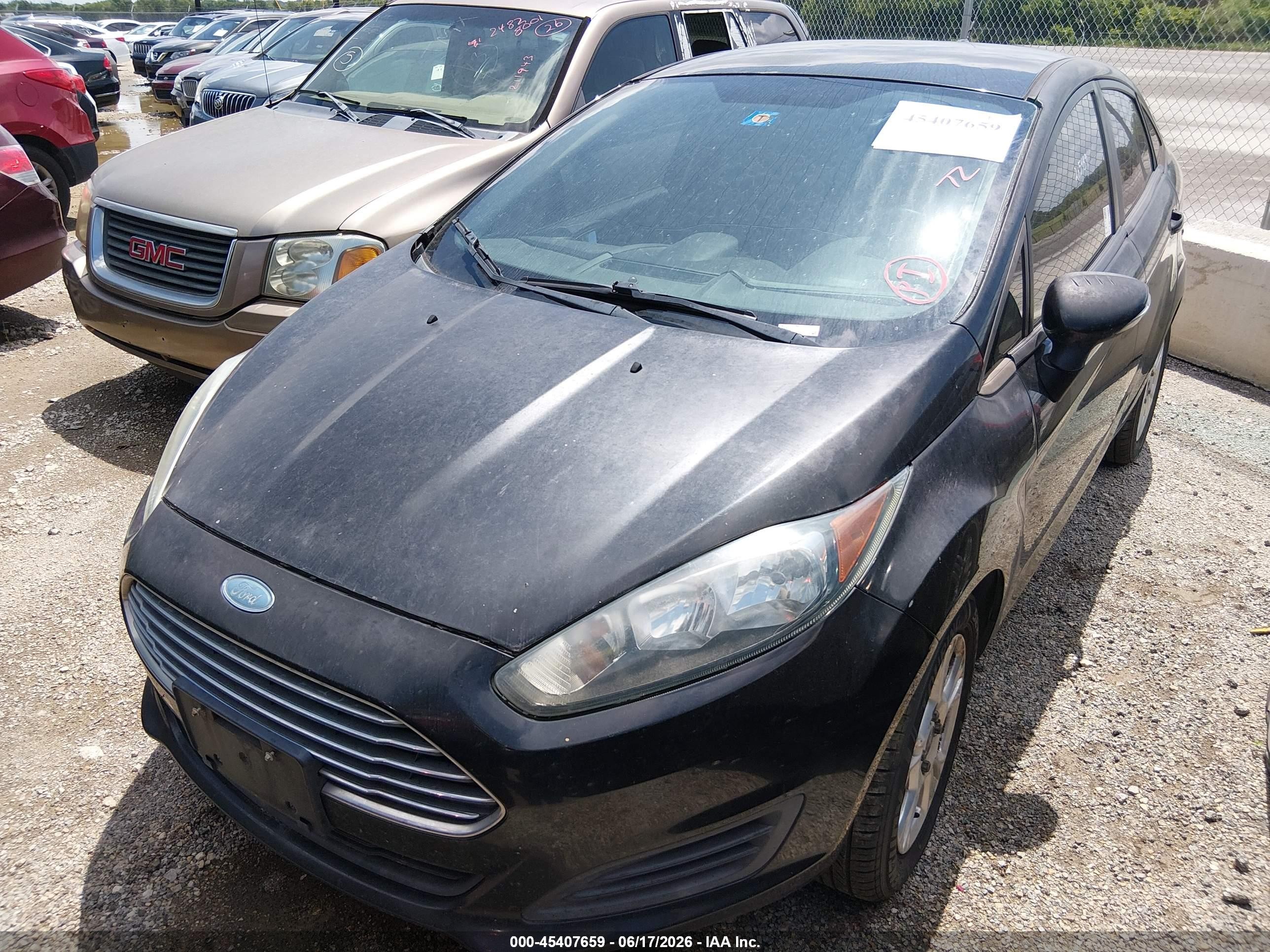 2014 Ford Fiesta Se Black vin: 3FADP4BJ4EM159995