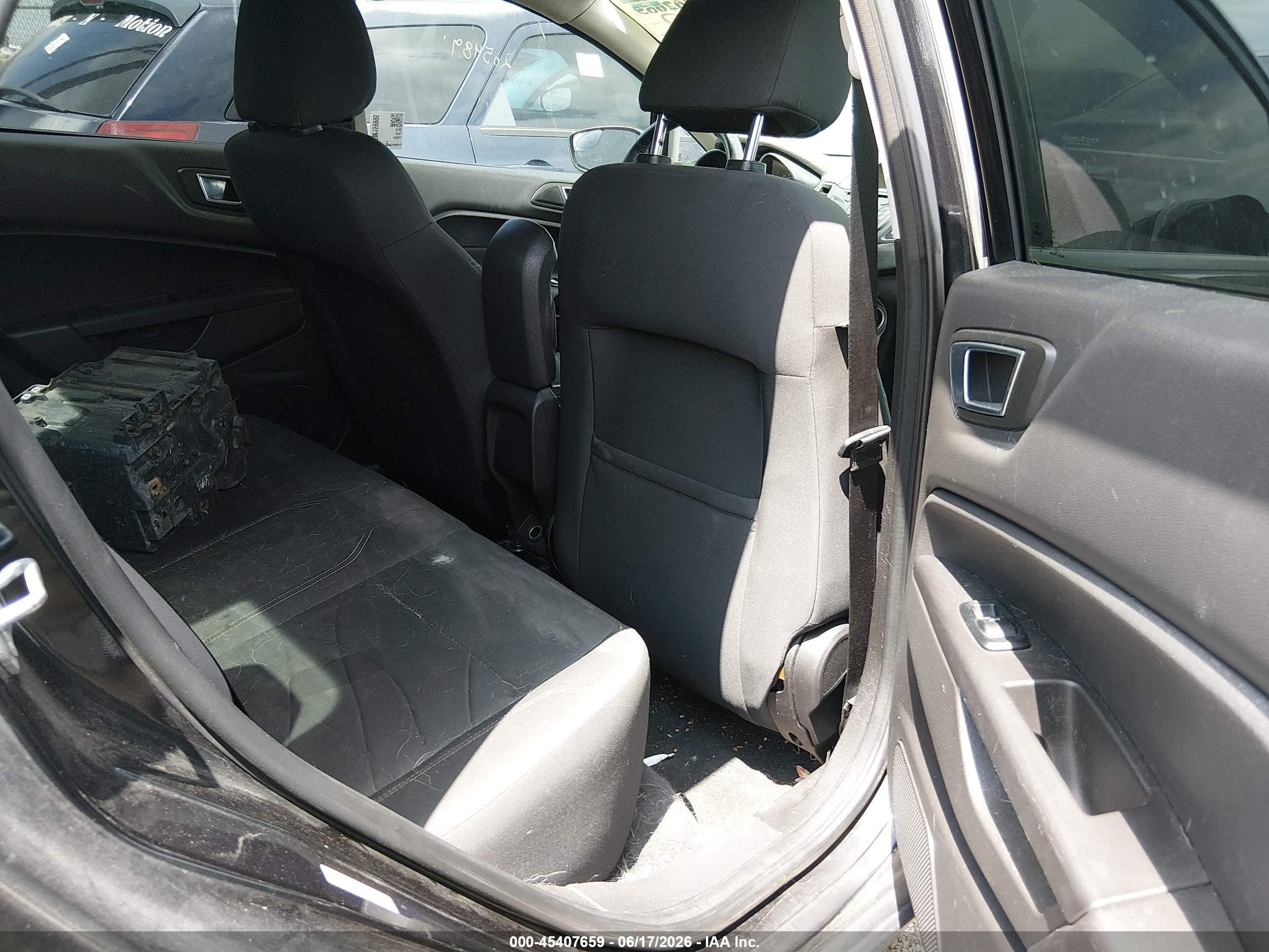 2014 Ford Fiesta Se Black vin: 3FADP4BJ4EM159995