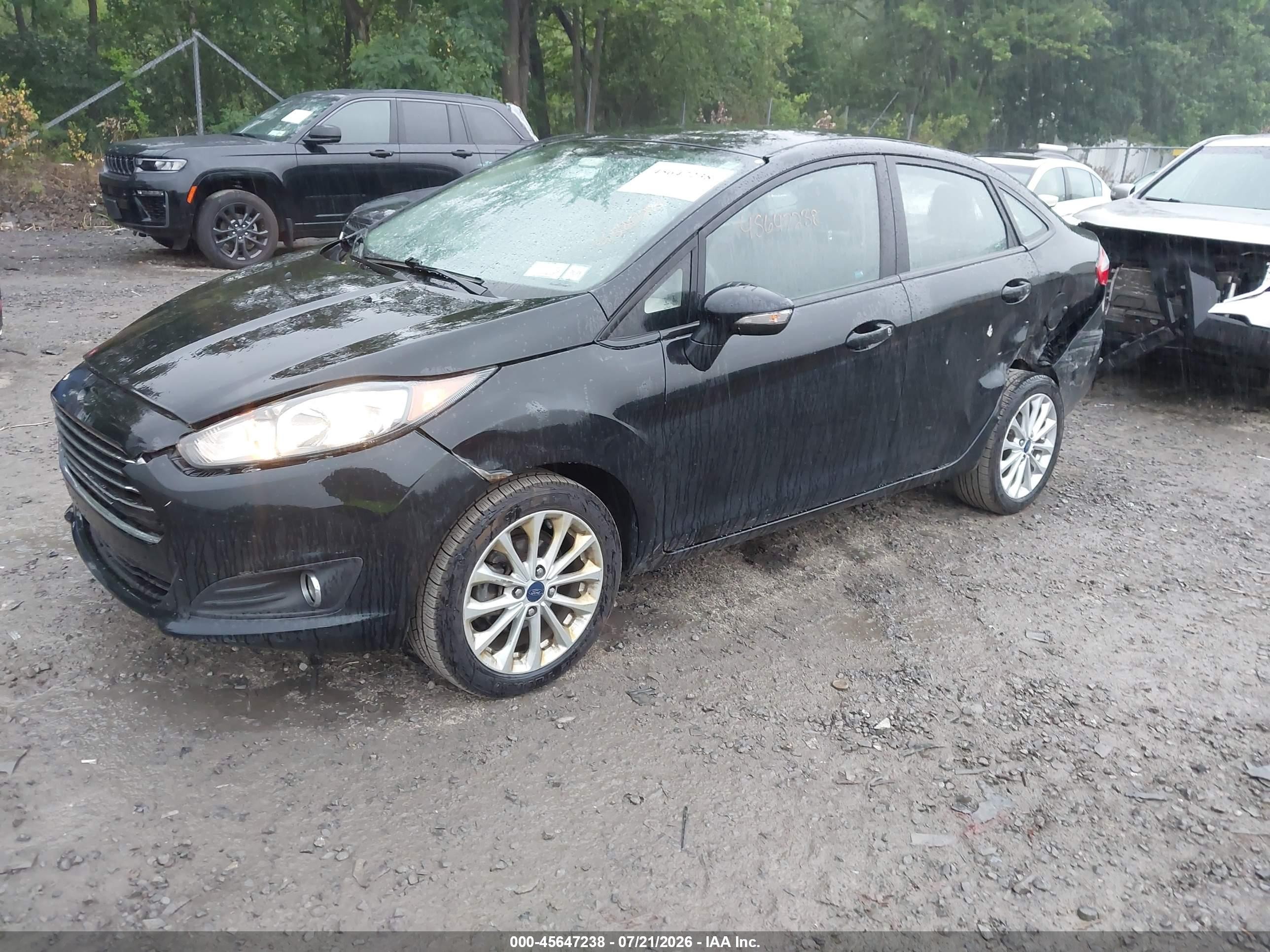 2014 Ford Fiesta Se Black vin: 3FADP4BJ4EM176697
