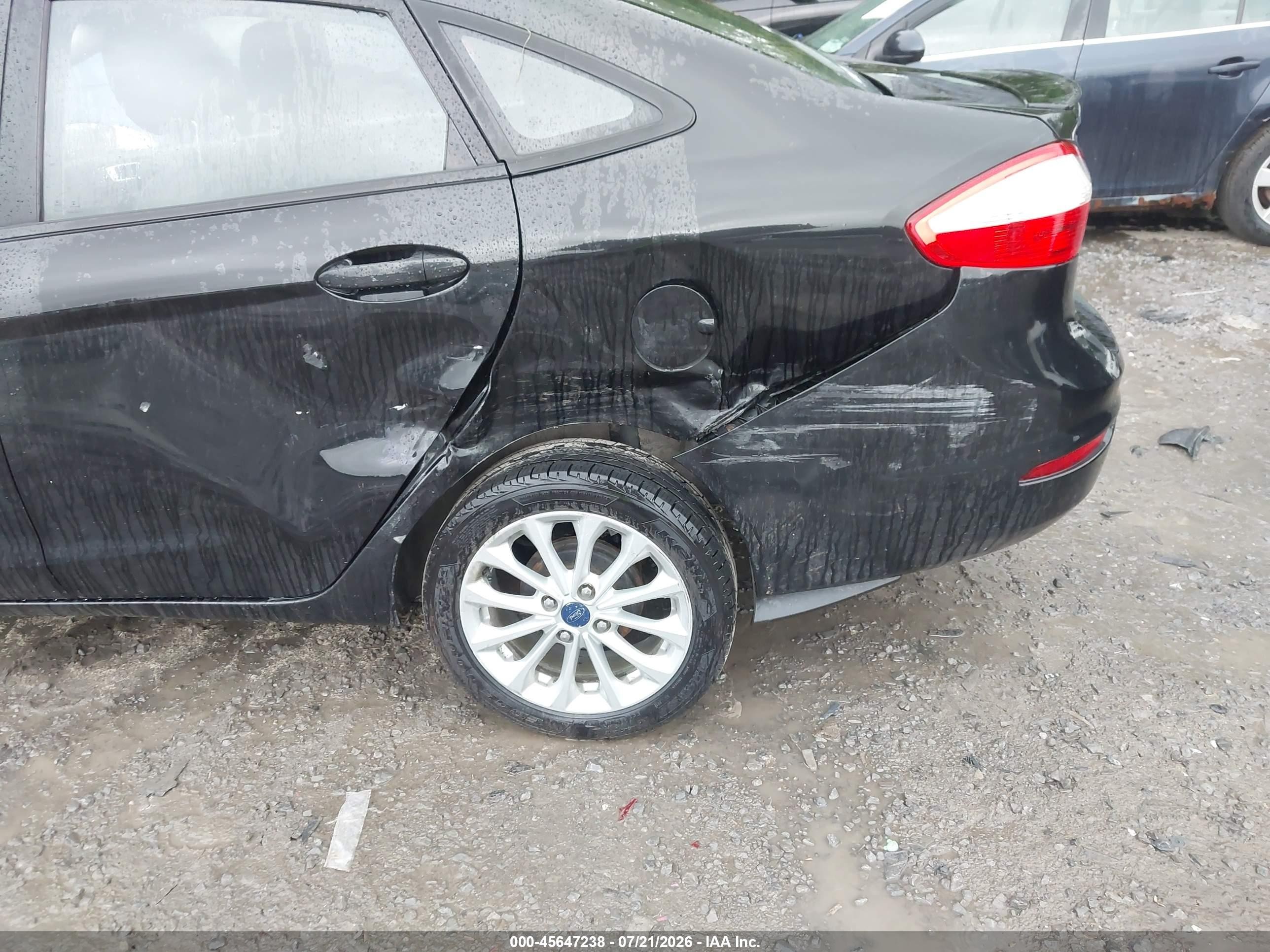2014 Ford Fiesta Se Black vin: 3FADP4BJ4EM176697