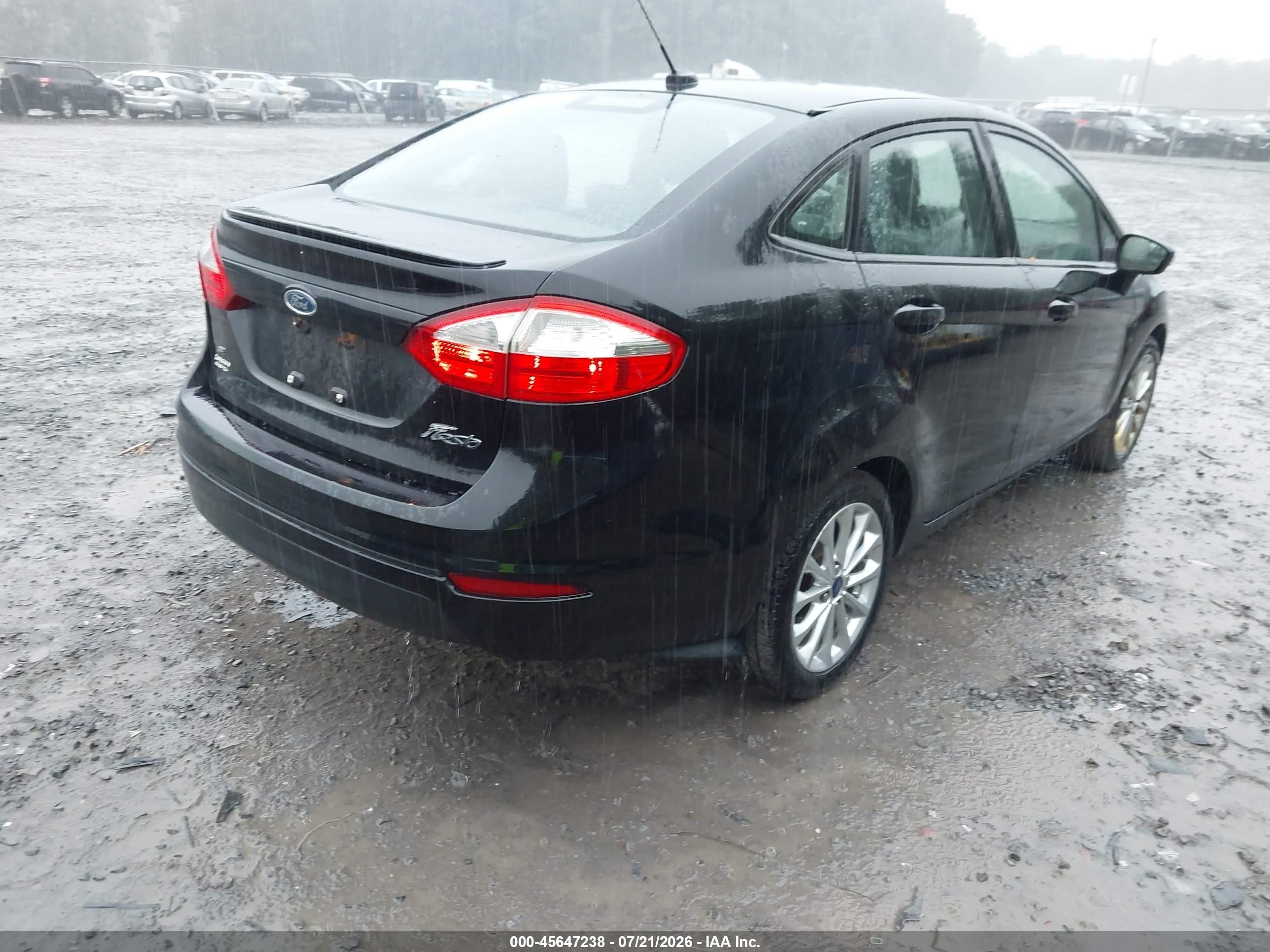 2014 Ford Fiesta Se Black vin: 3FADP4BJ4EM176697