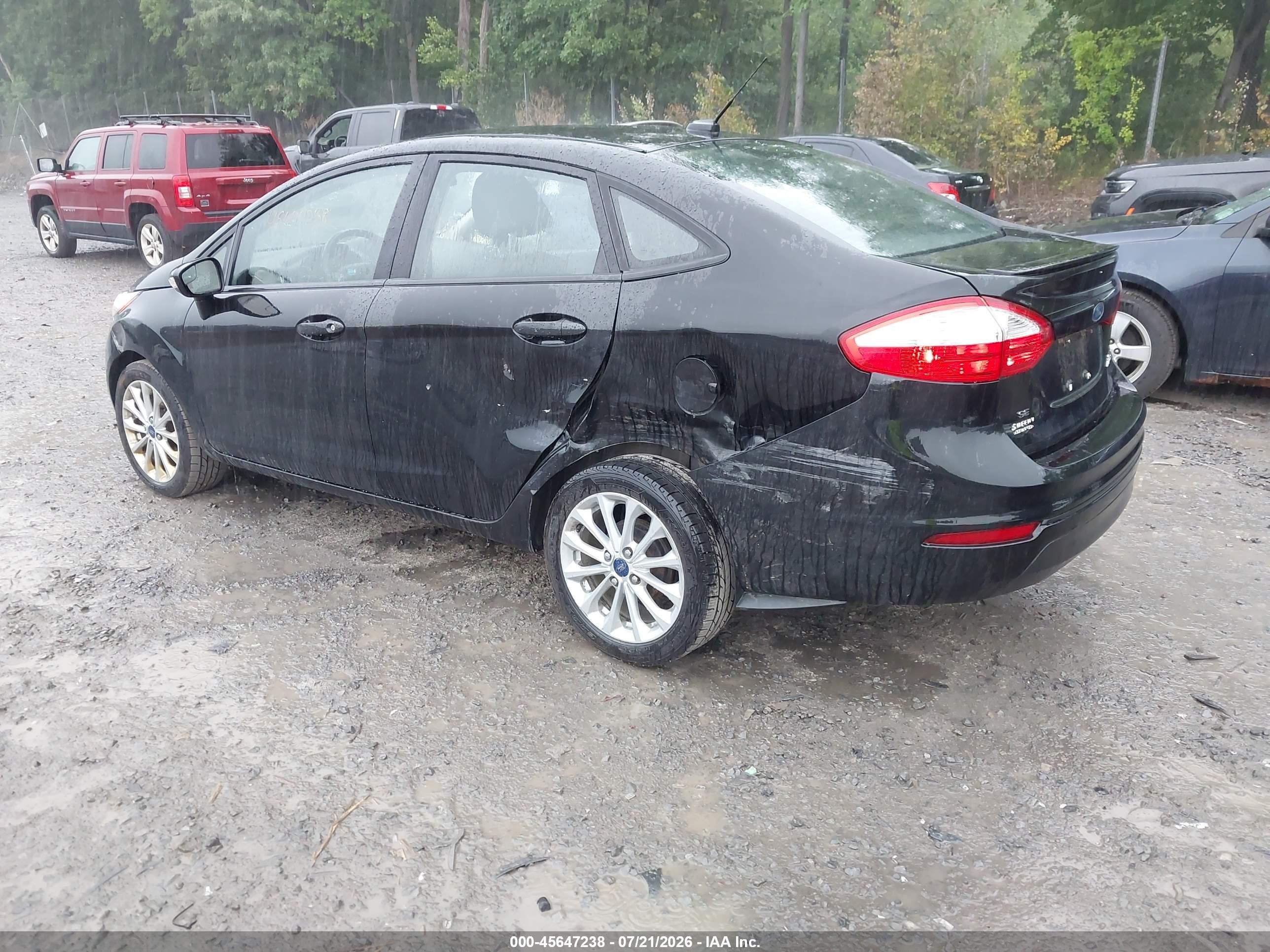 2014 Ford Fiesta Se Black vin: 3FADP4BJ4EM176697