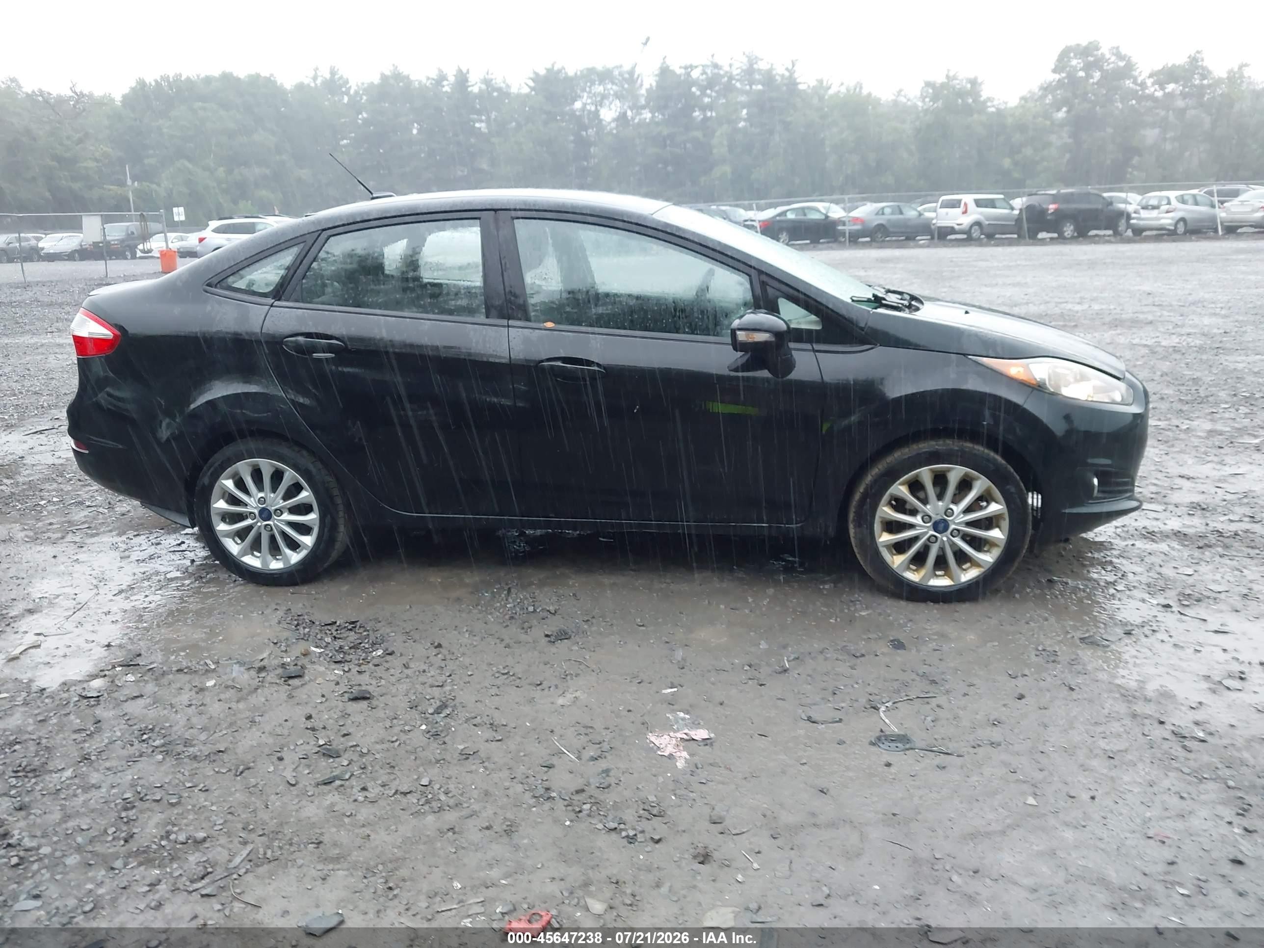 2014 Ford Fiesta Se Black vin: 3FADP4BJ4EM176697