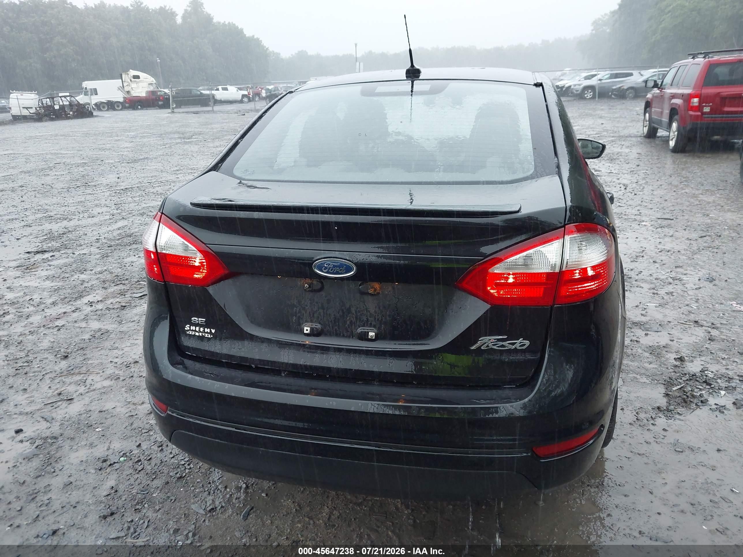 2014 Ford Fiesta Se Black vin: 3FADP4BJ4EM176697